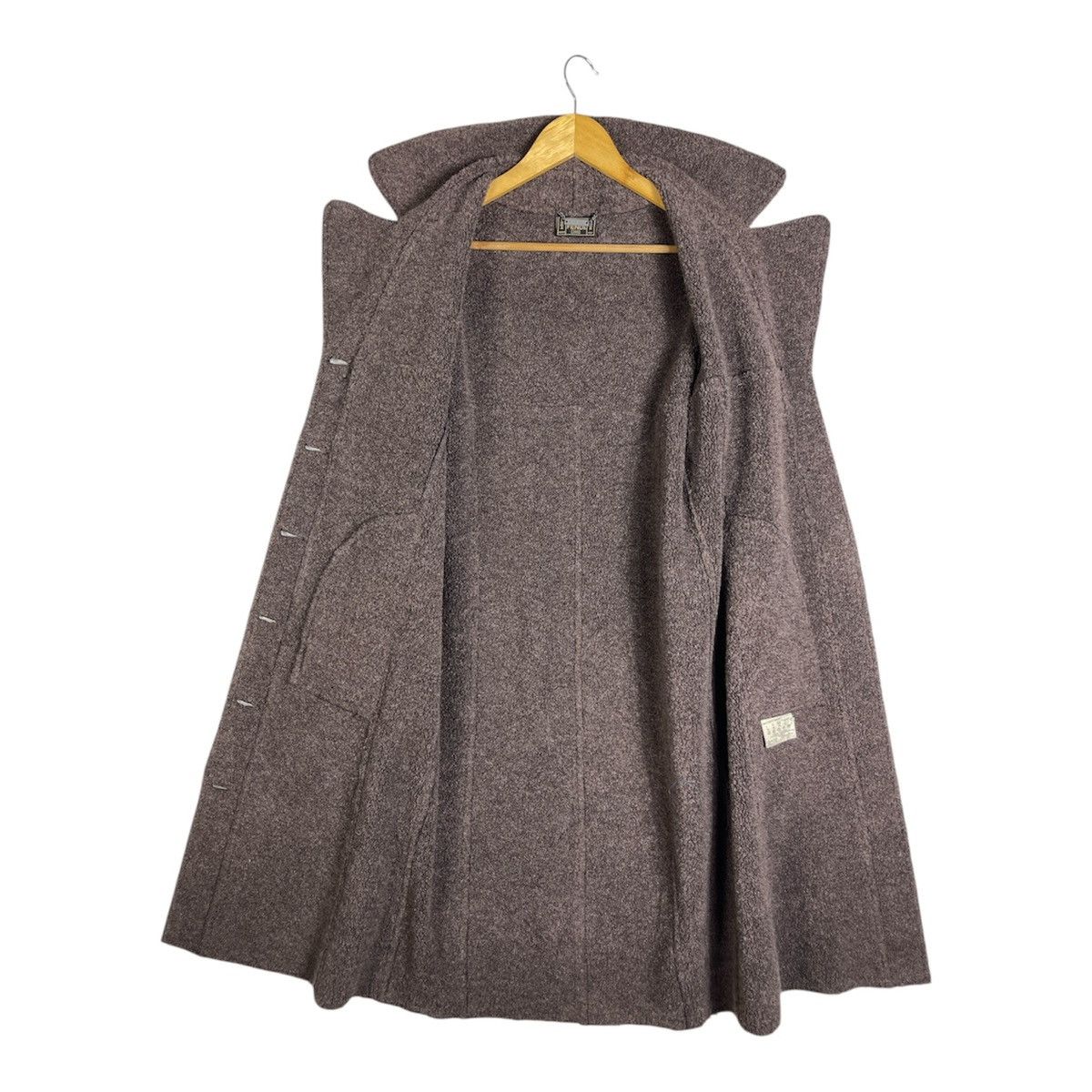 Fendi Vintage Fendi Jeans Shearling Long Jacket - Deep Navy Size M / US 6-8 / IT 42-44 - 3 Thumbnail