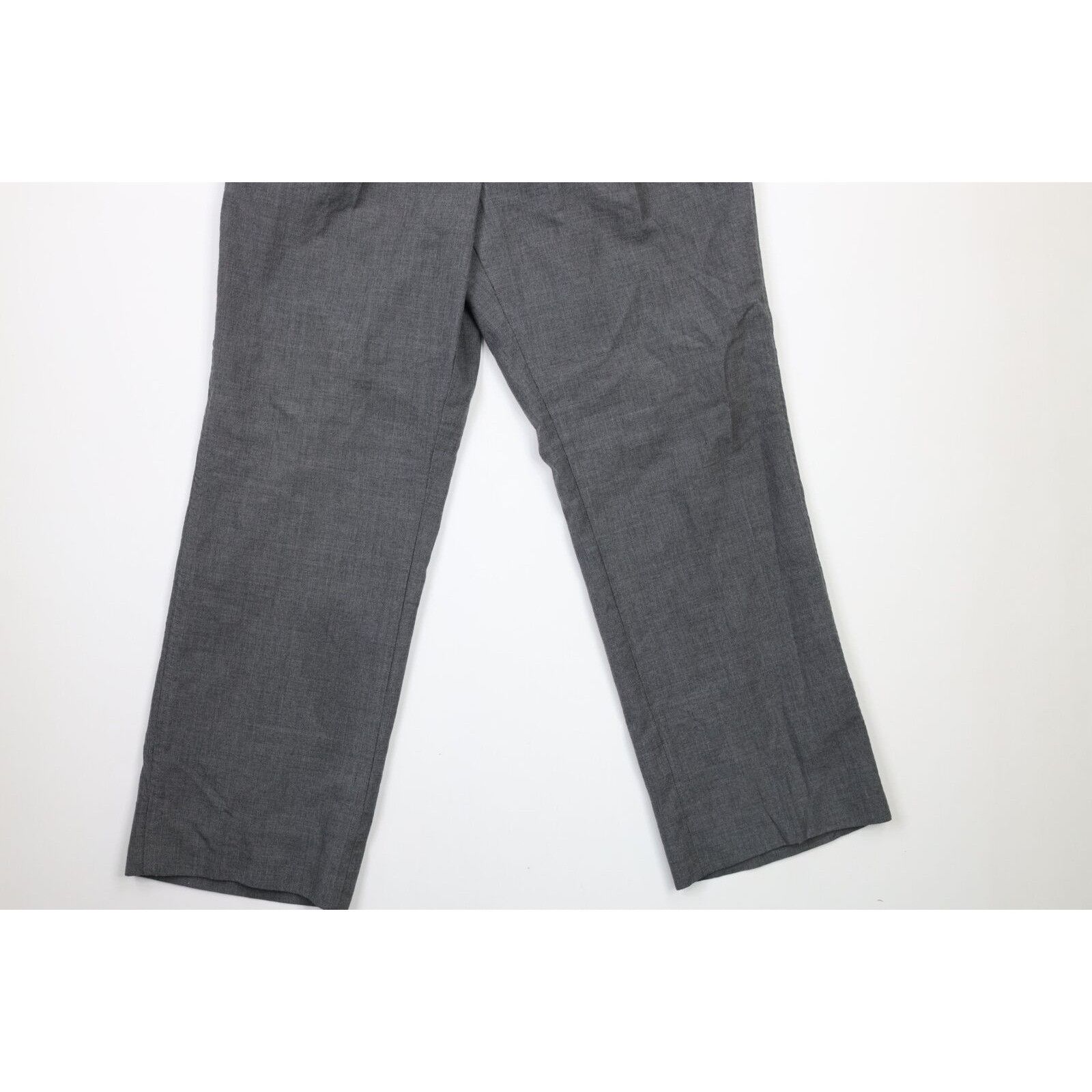 Ralph Lauren Vintage 80s Ralph Lauren Wool Pleated Wide Leg Pants Size US 34 / EU 50 - 4 Thumbnail