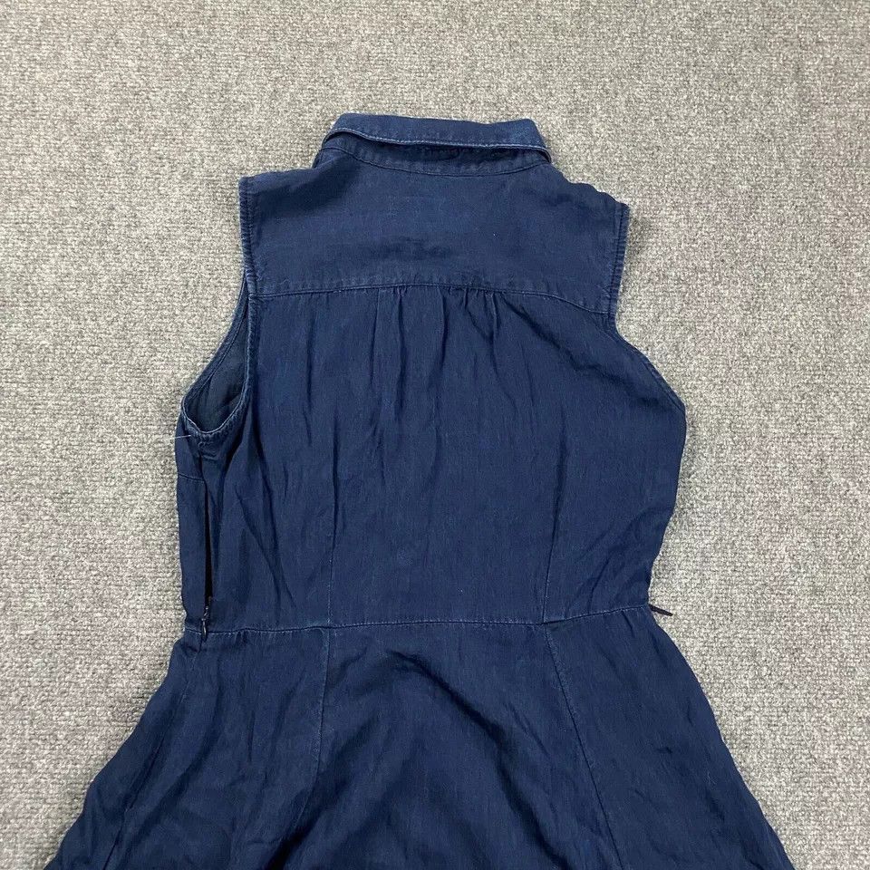Banana Republic Banana Republic Dress Womens 4P Denim A-Line 100% Lyocell Size S / US 4 / IT 40 - 8 Thumbnail