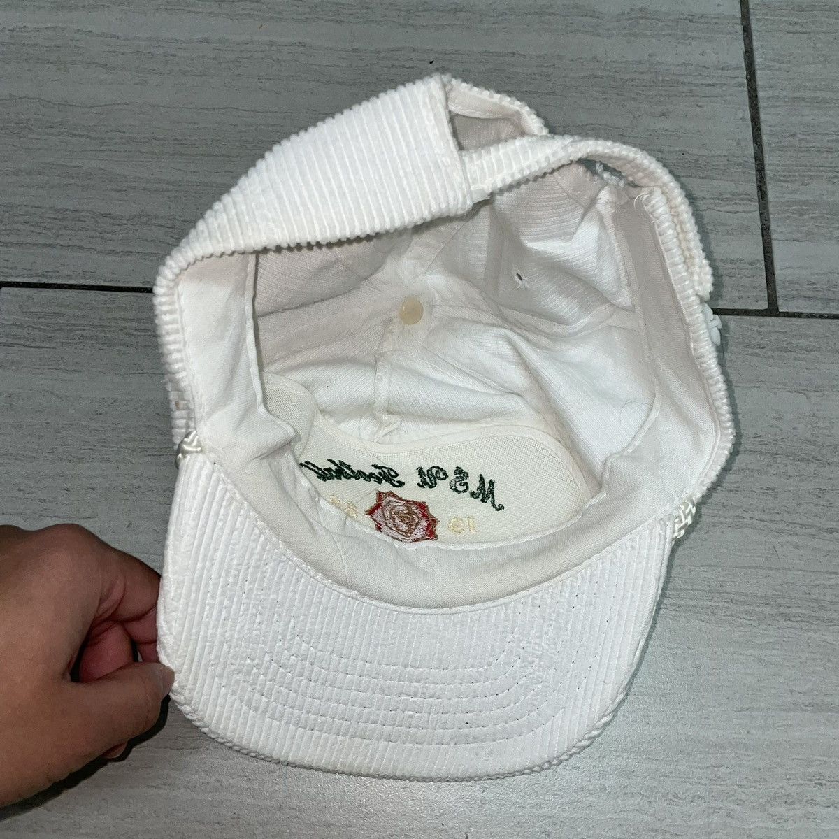Other 1988 MSU Football Rosebowl Corduroy Strapback Size ONE SIZE - 3 Thumbnail