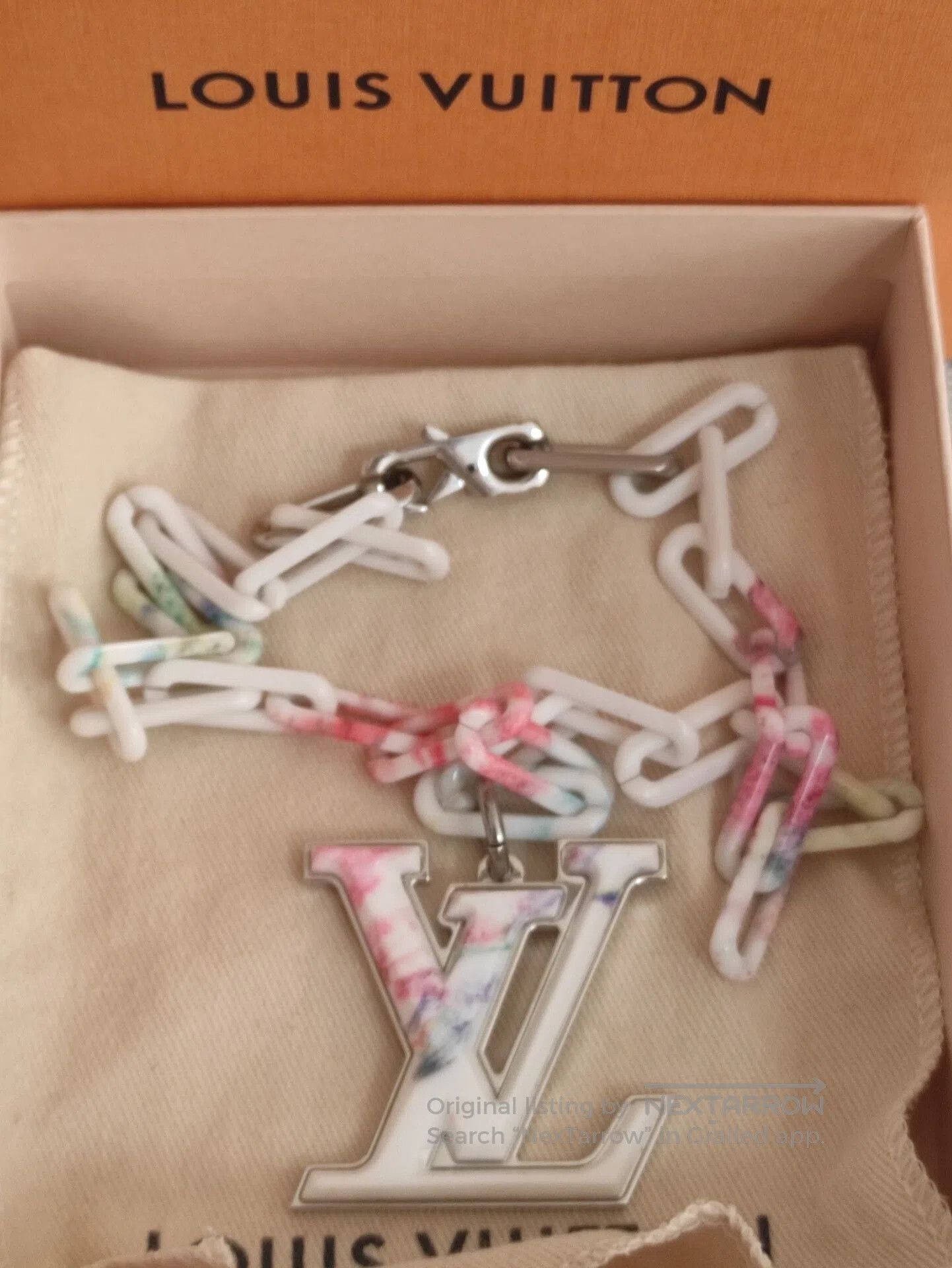 Louis Vuitton Louis Vuitton 20SS Ceramic Ink Logo Necklace. Size ONE SIZE - 1 Thumbnail