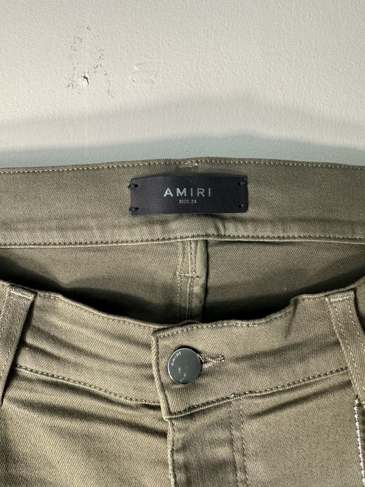 Amiri Amiri Bandana Thrasher Olive Green Jeans Size US 34 / EU 50 - 7 Thumbnail