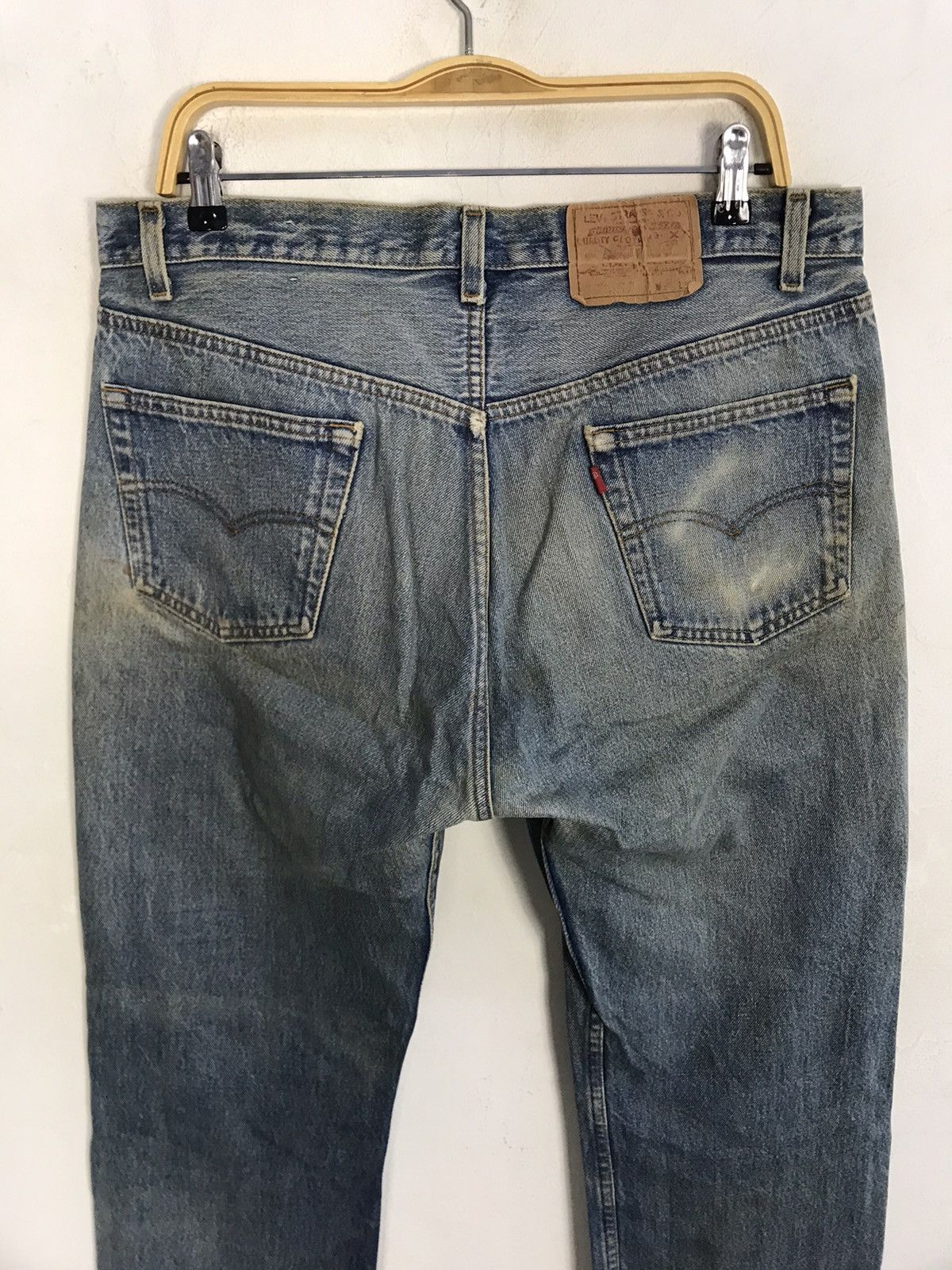 Levi's Vintage Clothing Levi's 80s Lot 501 Buttonfly Indigo Denim Beauty Fade Jeans Size US 35 - 5 Thumbnail