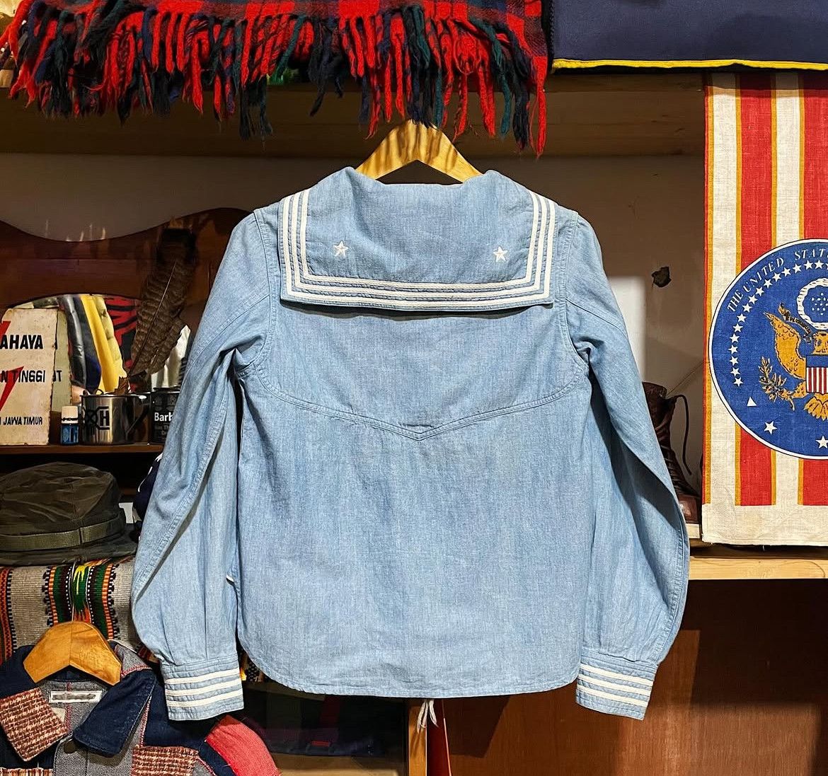 Beams Plus 2000s Beams Boy Sailor Collar Shirt Size US S / EU 44-46 / 1 - 2 Thumbnail