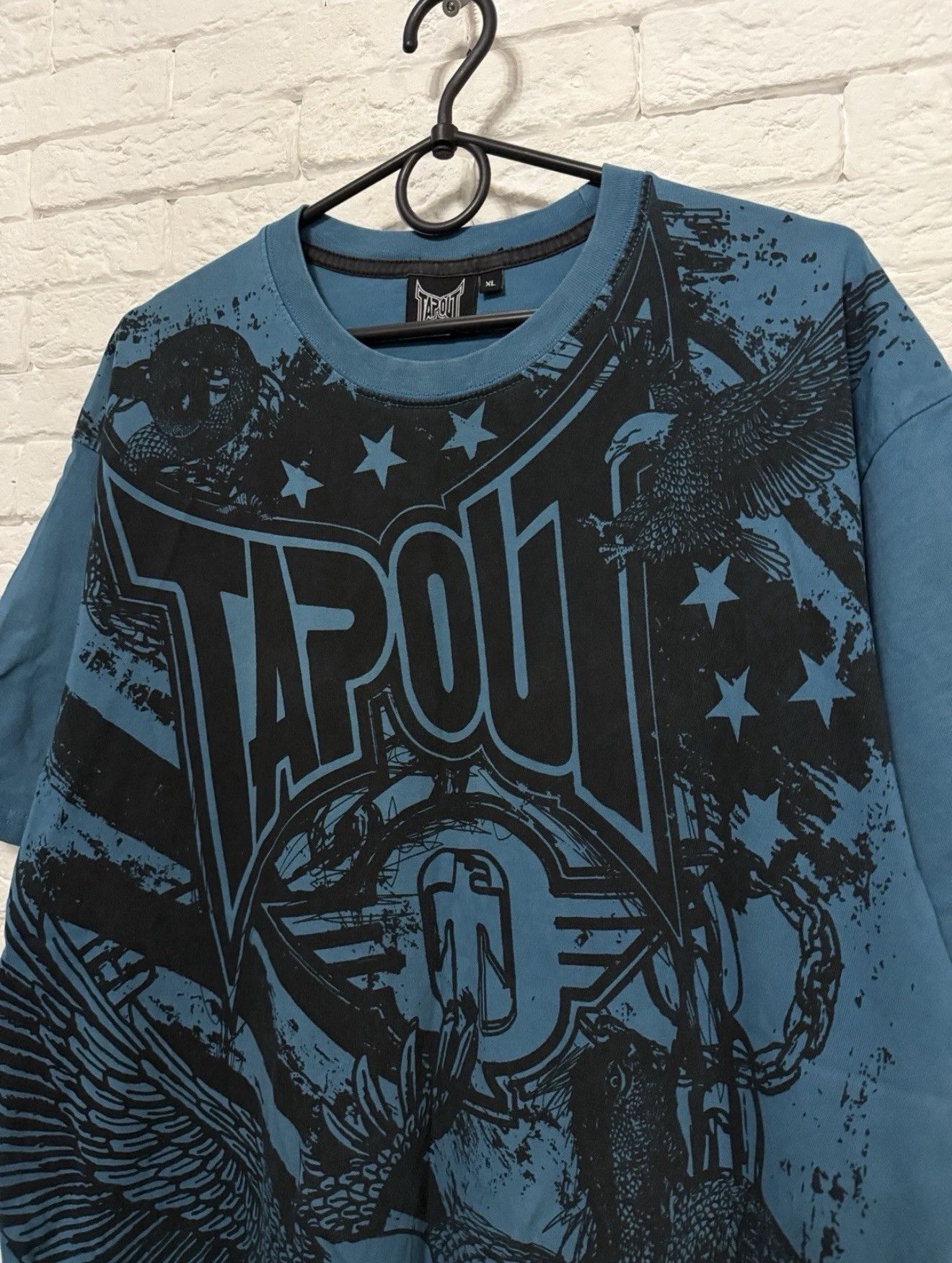 Tapout Vintage Tapout Y2K Huge Logo T-shirt Undergound Sz XL Size US XL / EU 56 / 4 - 2 Thumbnail