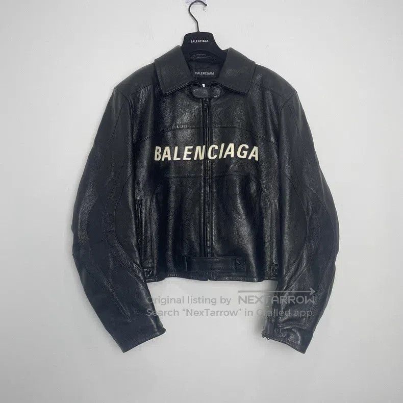 Balenciaga Balenciaga Biker Leather Jacket in Cowhide Size US S / EU 44-46 / 1 - 1 Thumbnail