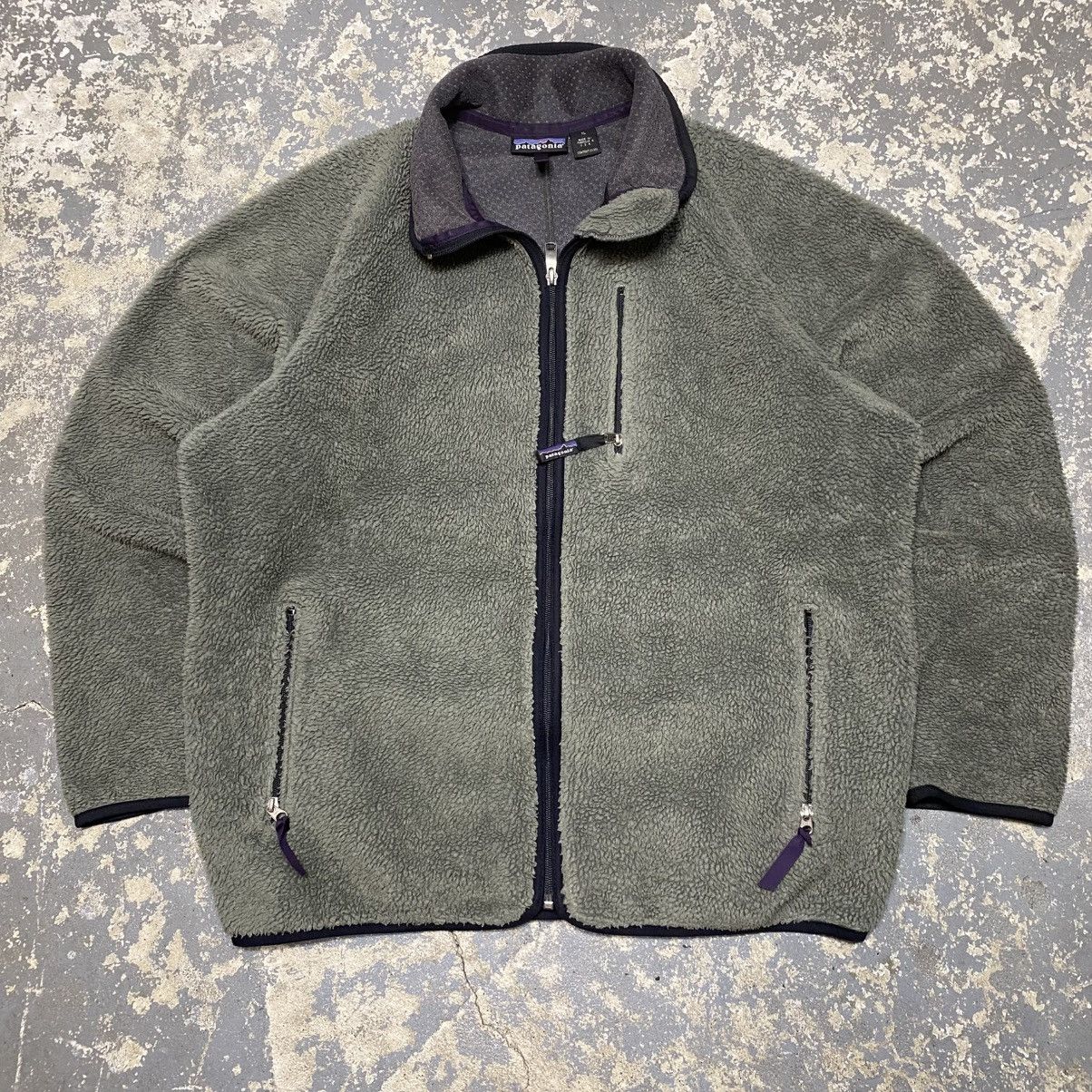 Patagonia × Vintage Vintage Patagonia Deep Pile Retro X Zip Up Fleece Sweater Size US XL / EU 56 / 4 - 12 Thumbnail