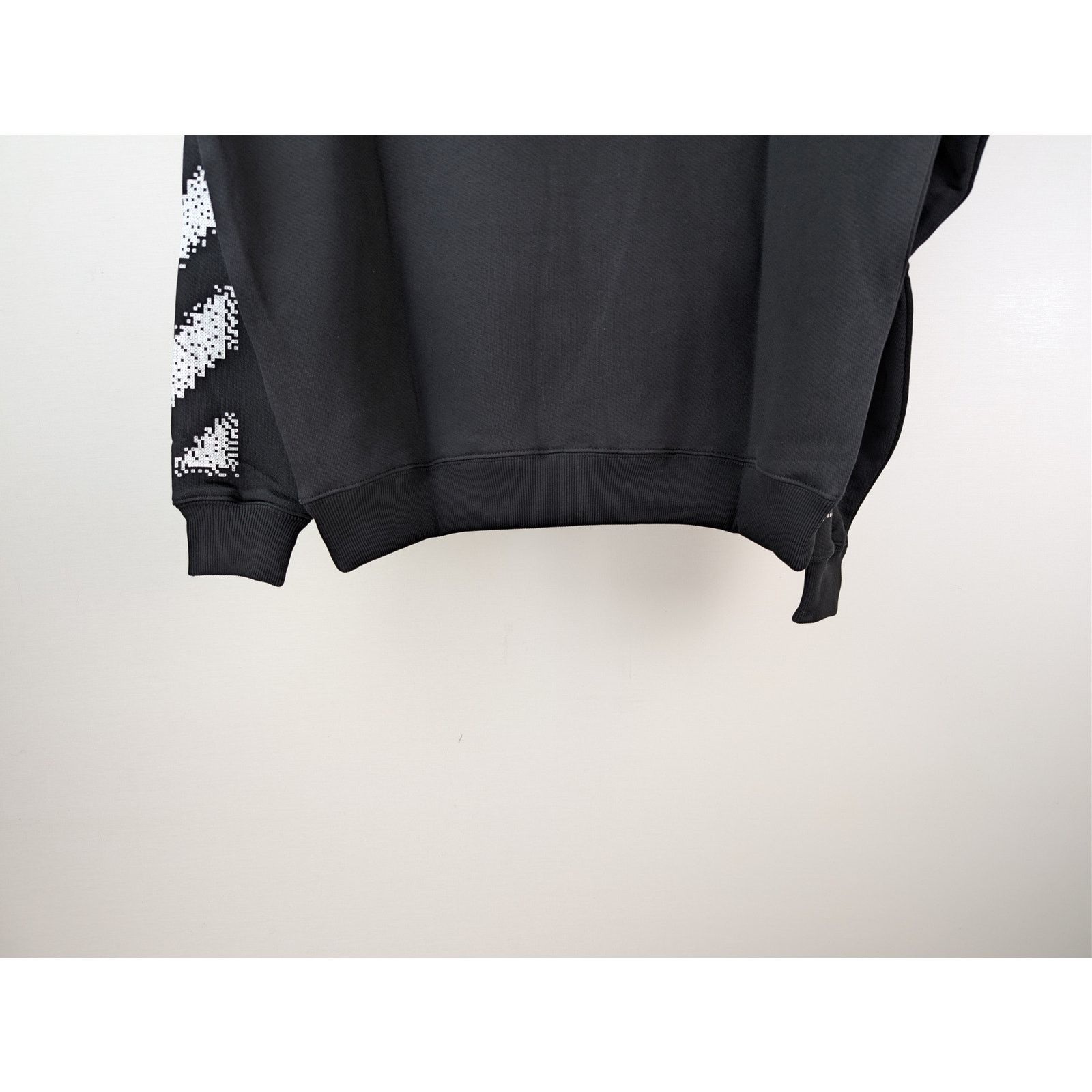 Off-White o1rshd1 Pixel Diag Skate Hoodie in Black/White Size US L / EU 52-54 / 3 - 13 Thumbnail