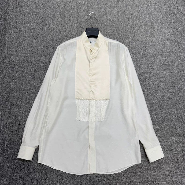 Givenchy Givenchy Size39 Silk Patchwork Dress Shirt Size US M / EU 48-50 / 2 - 1 Thumbnail