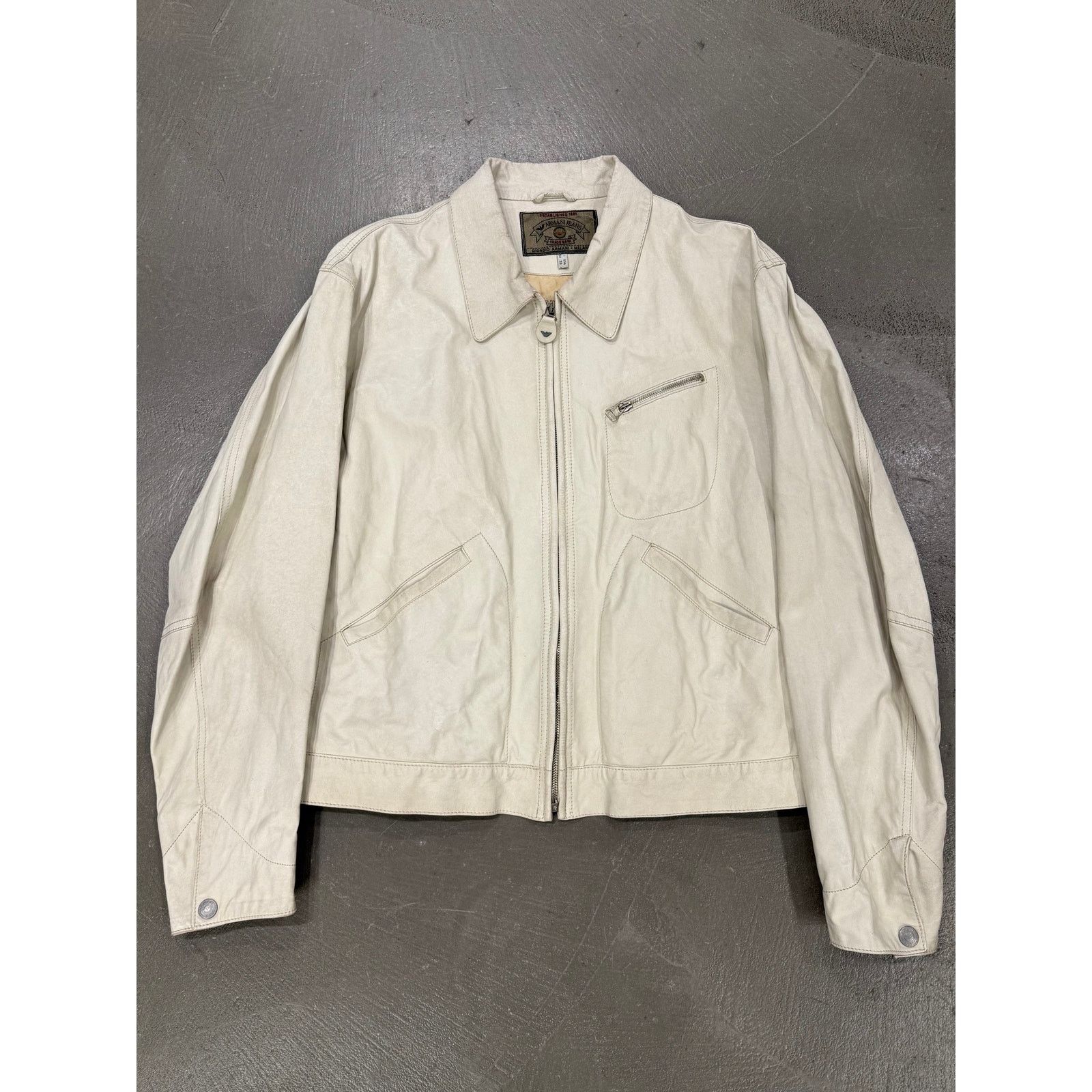 Giorgio Armani 1990s Emporio Armani leather jacket Size US L / EU 52-54 / 3 - 1 Thumbnail
