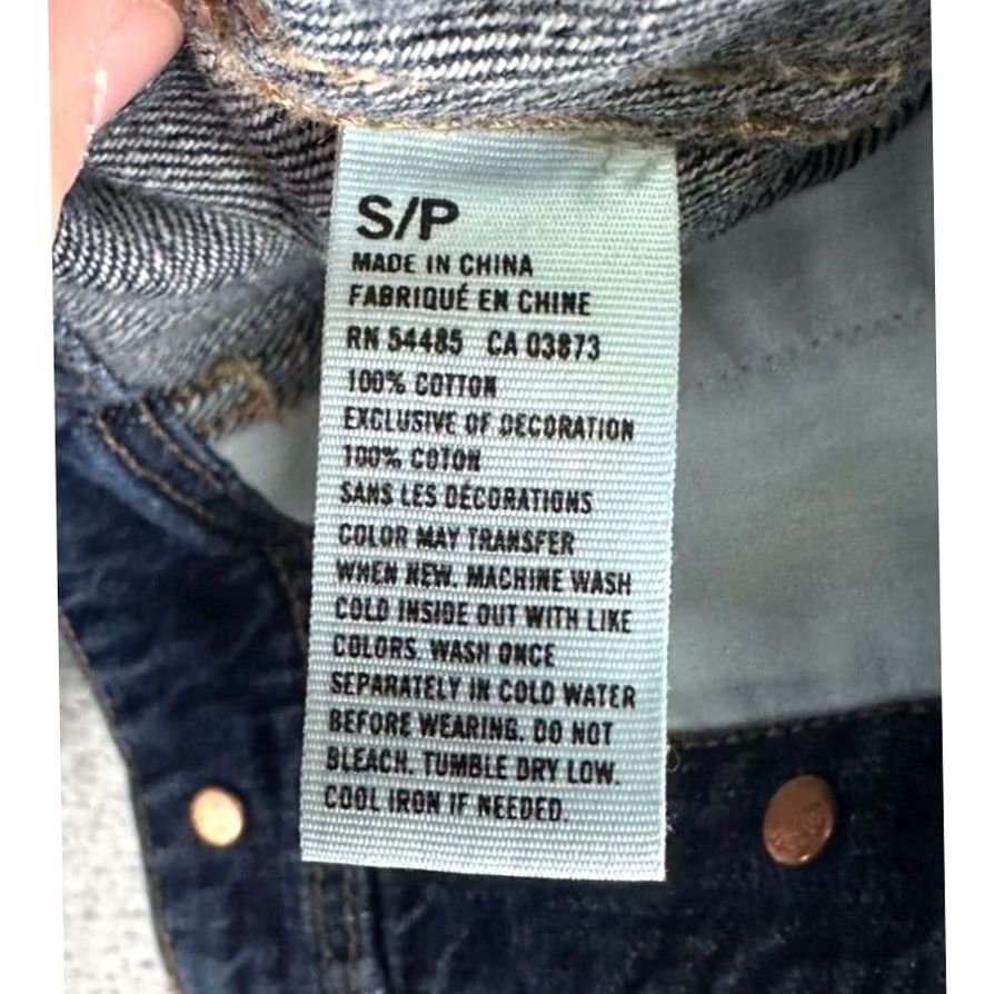American Eagle Outfitters American Eagle Jacket Womens Petite Small Blue Denim Jean Coat Cotton Outdoor Size 28" / US 6 / IT 42 - 5 Thumbnail