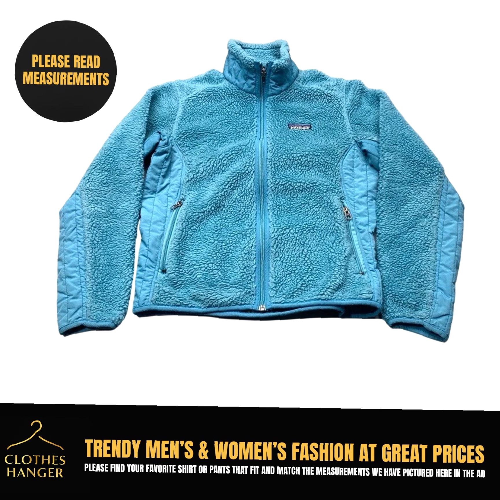 Patagonia VINTAGE? No, item not vintage per data. Title: Patagonia Women's Jacket Deep Pile Fleece Retro X Full Zip Aqua Sherpa Small 8129 Size S / US 4 / IT 40 - 2 Thumbnail
