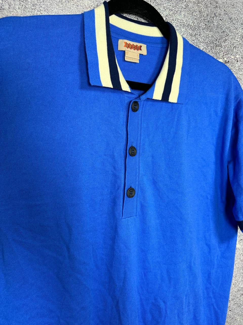 Baracuta × Vintage Vintage Baracuta Knit Polo Shirt Medium Blue Italy Size US M / EU 48-50 / 2 - 8 Thumbnail
