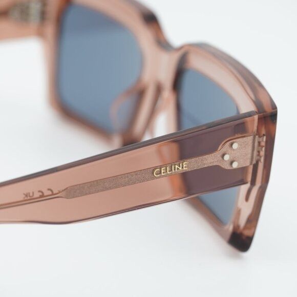 Celine Celine CL40280U 74V Sunglasses Rose Rectangle Frame Size ONE SIZE - 9 Thumbnail
