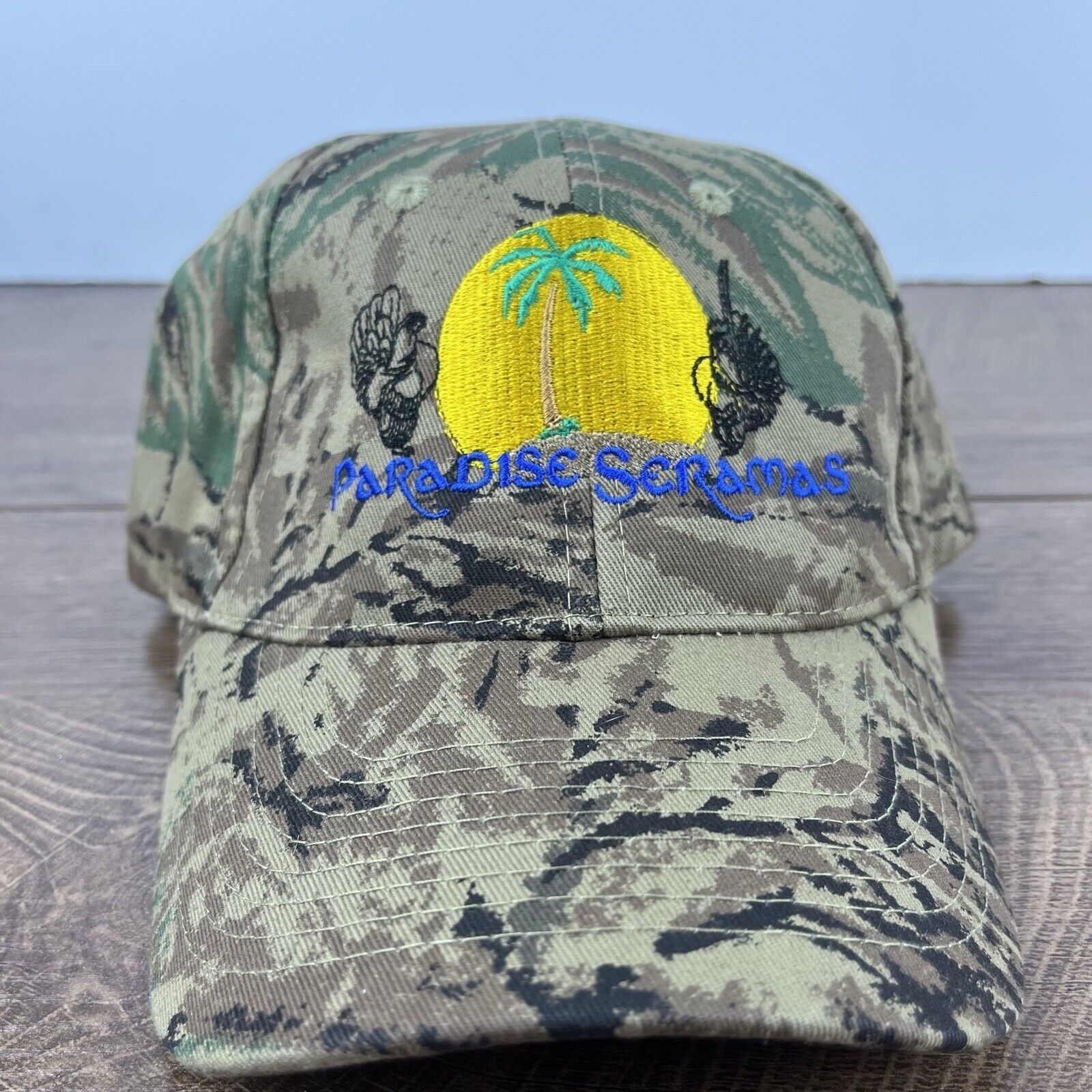 Other Paradise Seramas Hat Adjustable Hat Camo Adjustable Hat Gree Size ONE SIZE - 2 Thumbnail