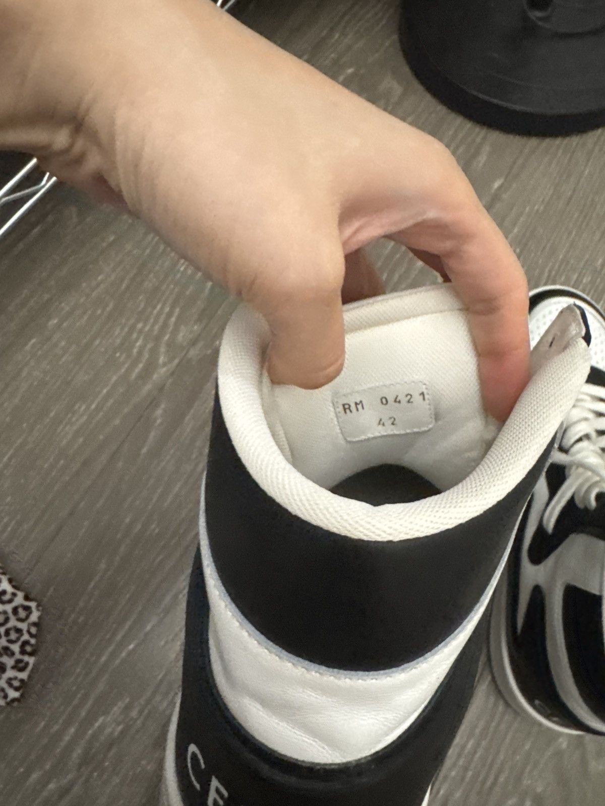 Celine CELINECT-02Mid SneakersBlackWhite Excellent Condition Size42 Size US 9 / EU 42 - 5 Thumbnail
