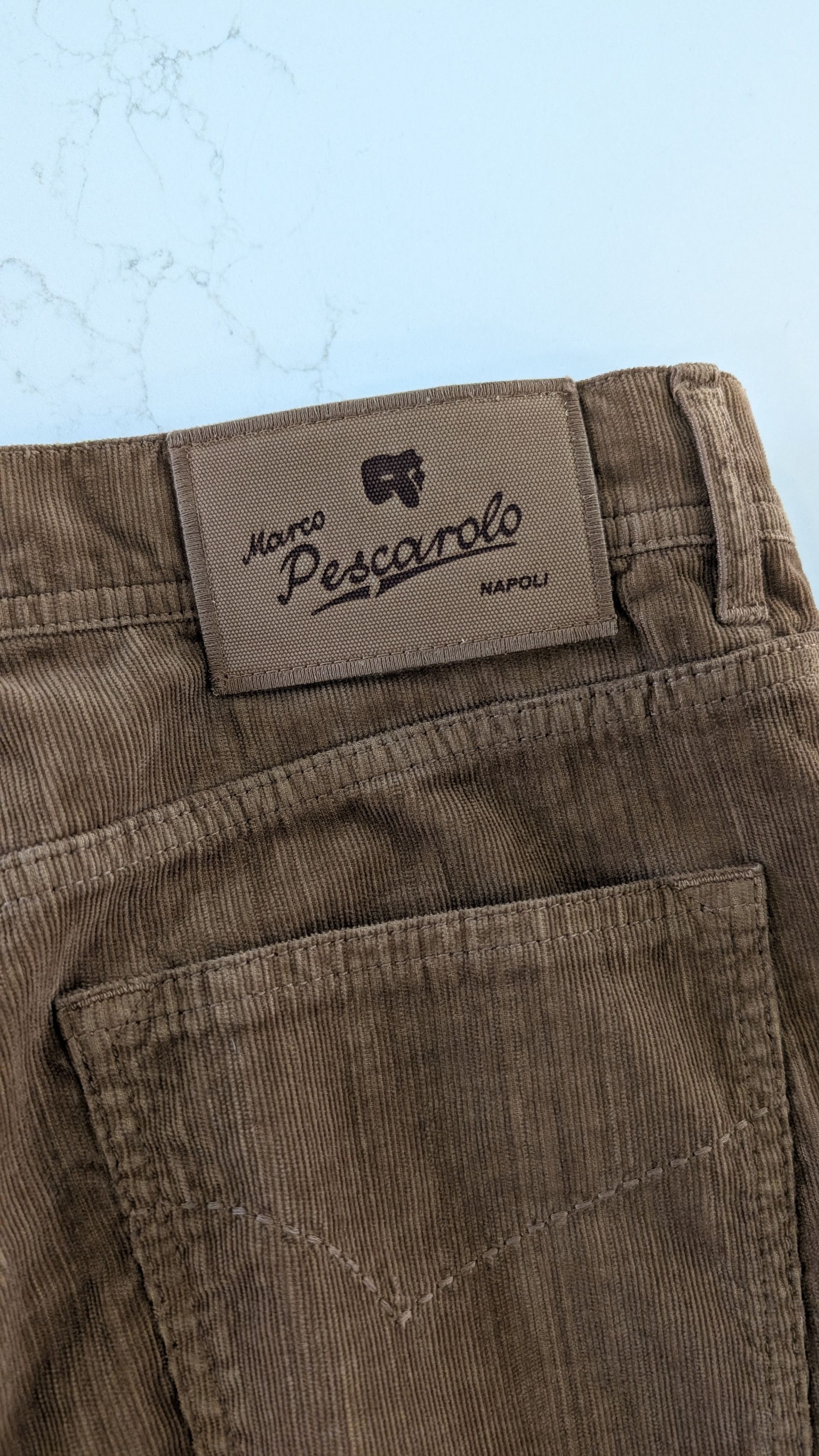 Marco Pescarolo Marco Pescarolo NERANOM Corduroy Pants Brown Size 50 IT Size US 34 / EU 50 - 3 Thumbnail