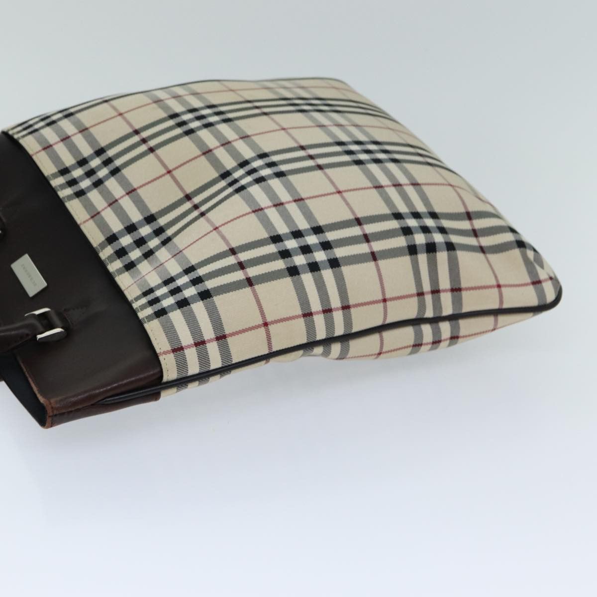 Burberry Burberry Nova Check Hand Bag Canvas Beige Size ONE SIZE - 4 Thumbnail