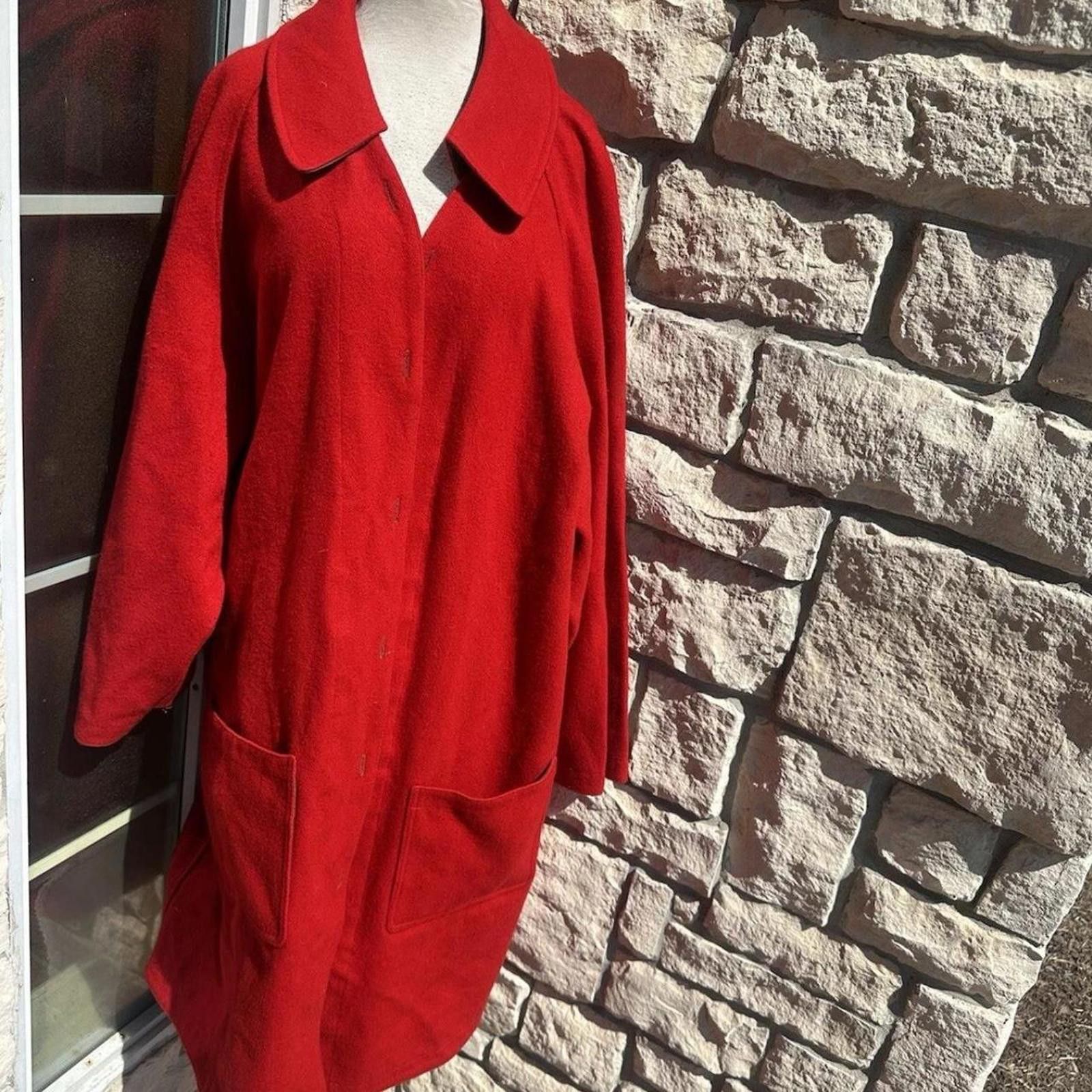 Lauren Ralph Lauren Ralph Lauren red wool peacoat Size XL / US 12-14 / IT 48-50 - 1 Thumbnail