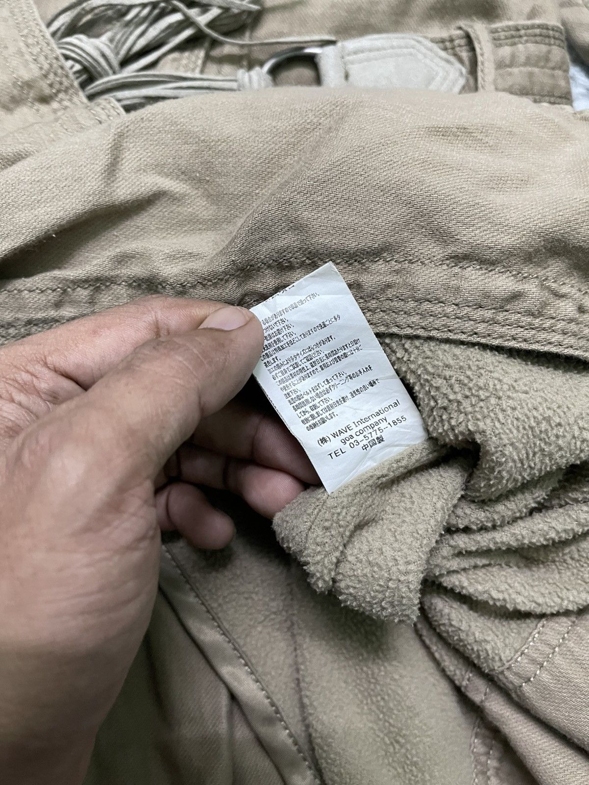 2000s G.O.A TECHTICAL PARKA JACKET LEATHER BELT