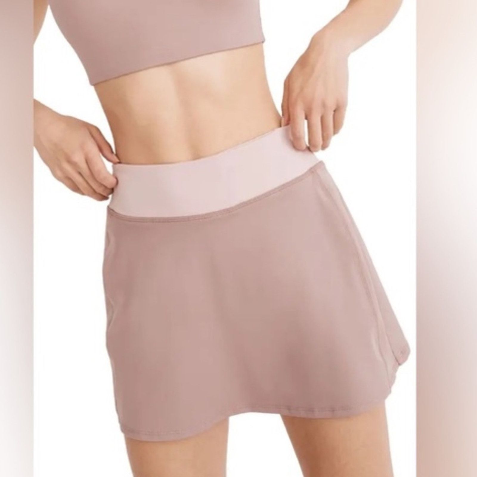 Madewell NWT Madewell Flex Fitness Skirt Built-In Shorts Mauve XS Size 26" / US 2 / IT 38 - 2 Thumbnail