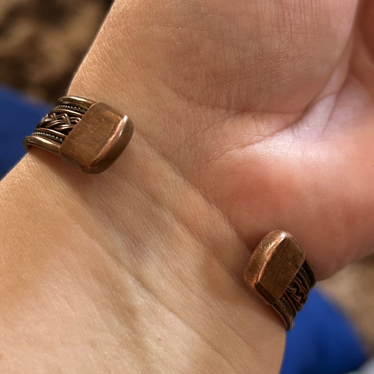 Vintage Vintage magnetic copper cuff bracelet Size ONE SIZE - 3 Thumbnail