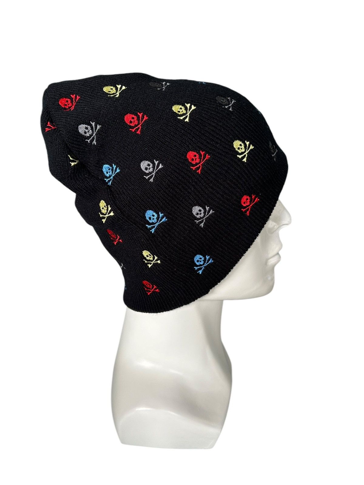 Japanese Brand × Kapital × Vintage Skull Japanese Punk Bondage Style Big Beanie Hats Rare☠️☠️ Size ONE SIZE - 4 Thumbnail