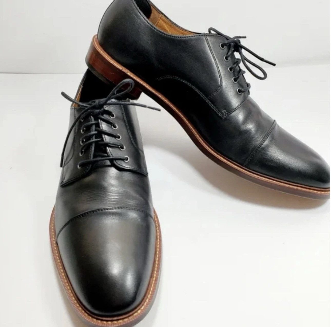 Other Blake McKay T9 Leather Cap Toe Oxfords Black - New with Box Size US 9 / EU 42 - 1 Thumbnail