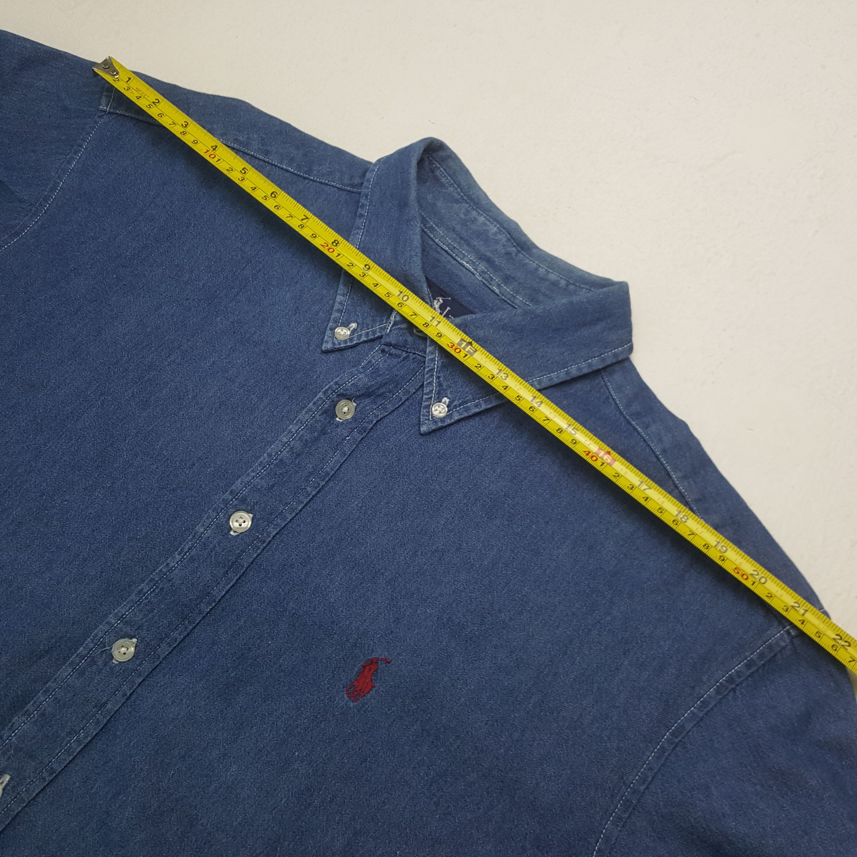 Polo Ralph Lauren × Vintage Vintage Ralph Lauren Denim Button Up Shirt Size US XL / EU 56 / 4 - 5 Thumbnail