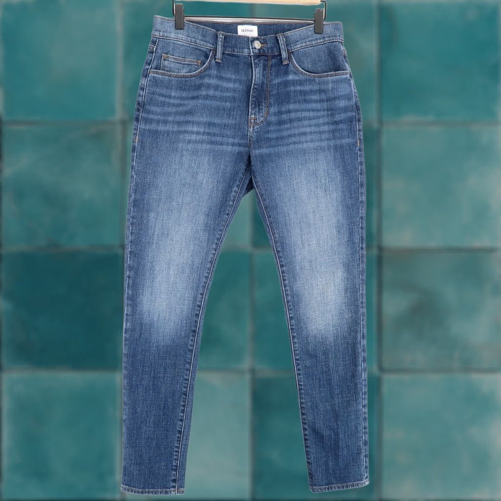 Hudson Hudson Jeans Mens 32 Blue Skinny Stretch Five Pocket Zip Fly Jeans Size US 32 / EU 48 - 1 Thumbnail