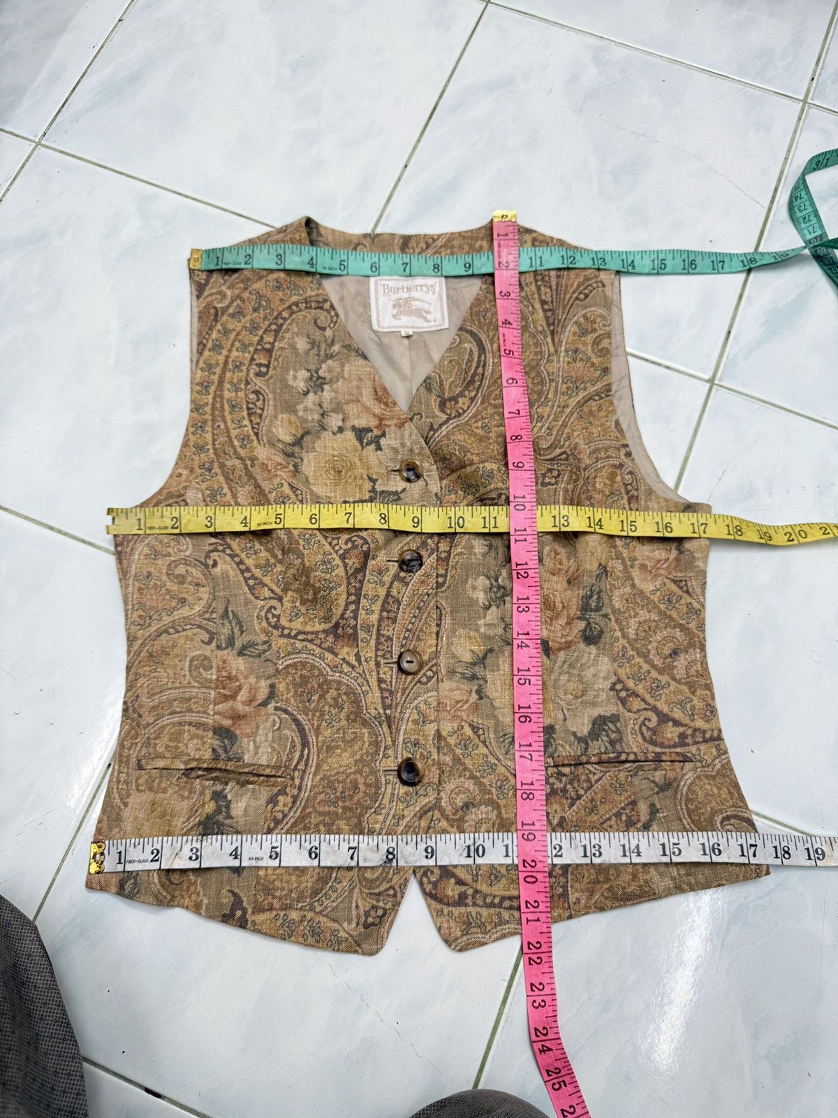 Burberry 🔥🔥🔥ARCHIVE BURBERRYS FLORAL VEST Size M / US 6-8 / IT 42-44 - 11 Thumbnail
