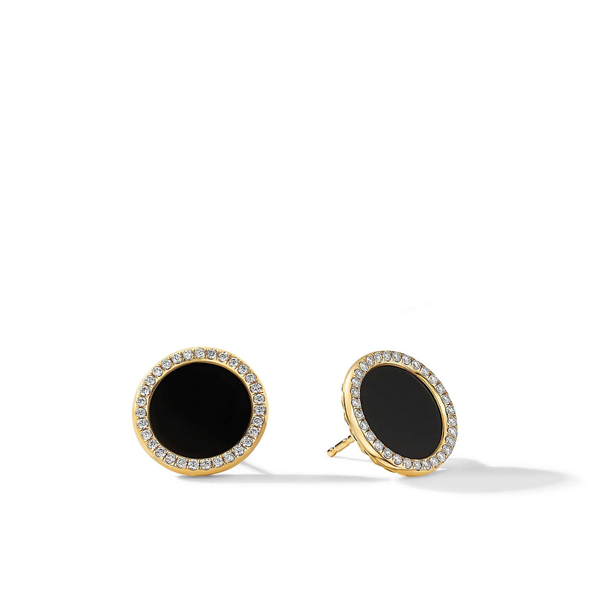David Yurman o1w1db10526 E17010D/Size 8/Stud Earrings in Golden/Black Size ONE SIZE - 1 Thumbnail