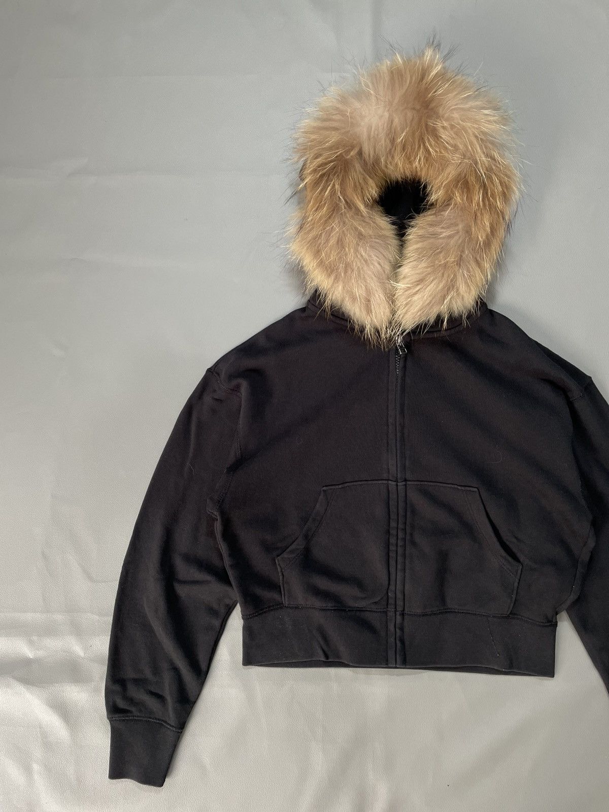 If Six Was Nine Boxy Croped Fur hoodie zip Japanese punk uniqlo Size US S / EU 44-46 / 1 - 2 Thumbnail
