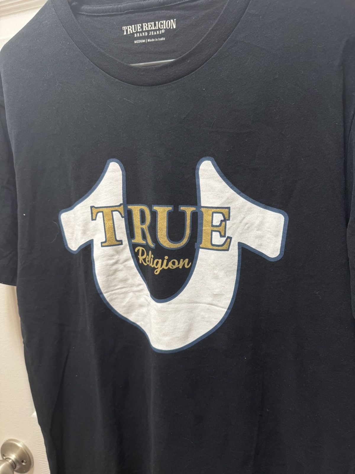 True Religion True Religion White Horseshoe Black T-Shirt Classic Size US M / EU 48-50 / 2 - 2 Thumbnail