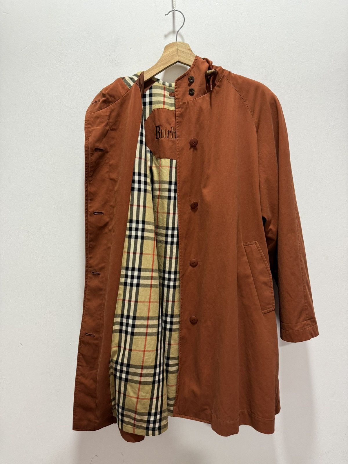 Burberry BURBERRY NOVACHECK LONG JACKET Size L / US 10 / IT 46 - 2 Thumbnail