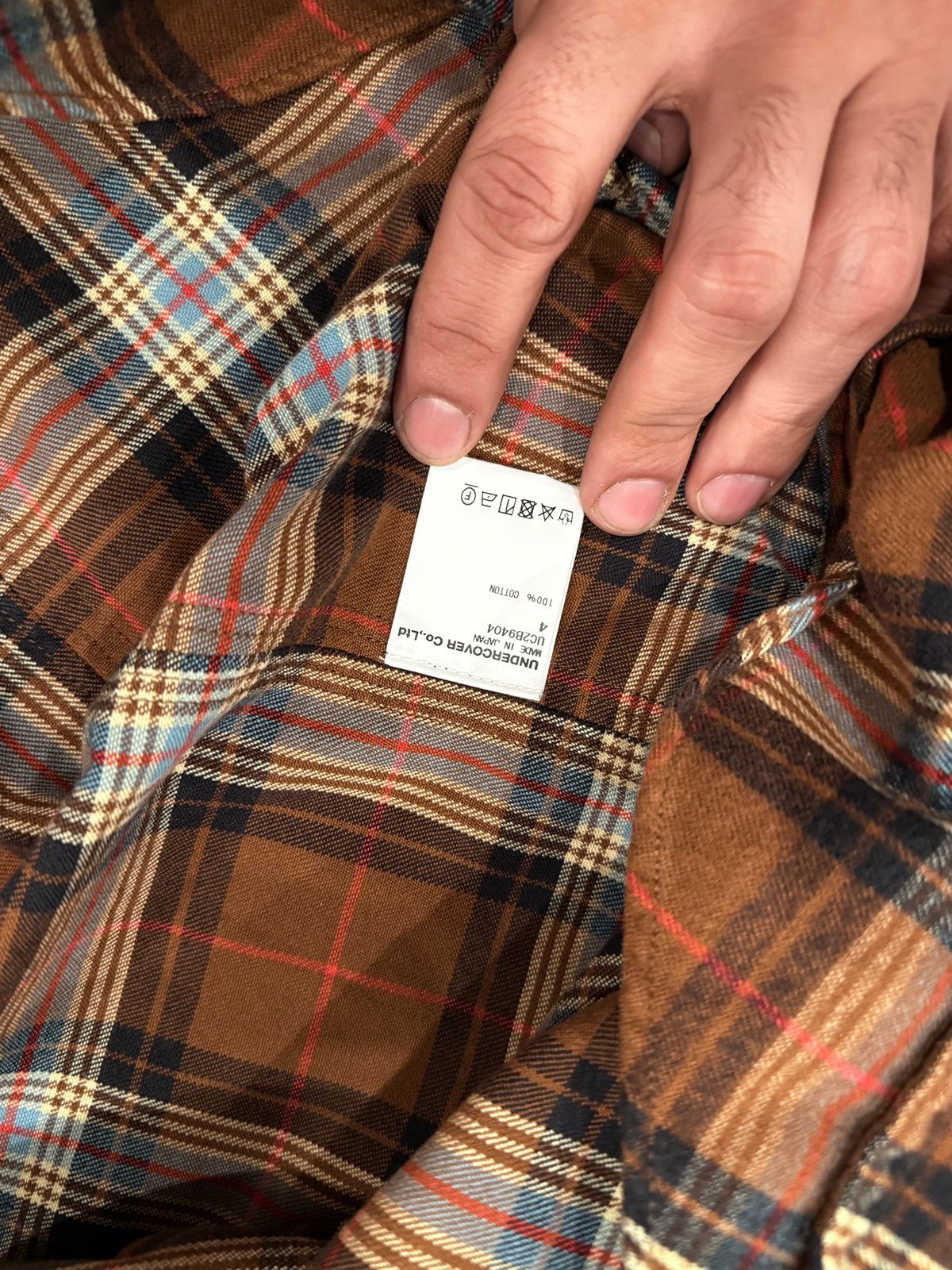 Undercover Undercover split collar flannel Size US XL / EU 56 / 4 - 6 Thumbnail