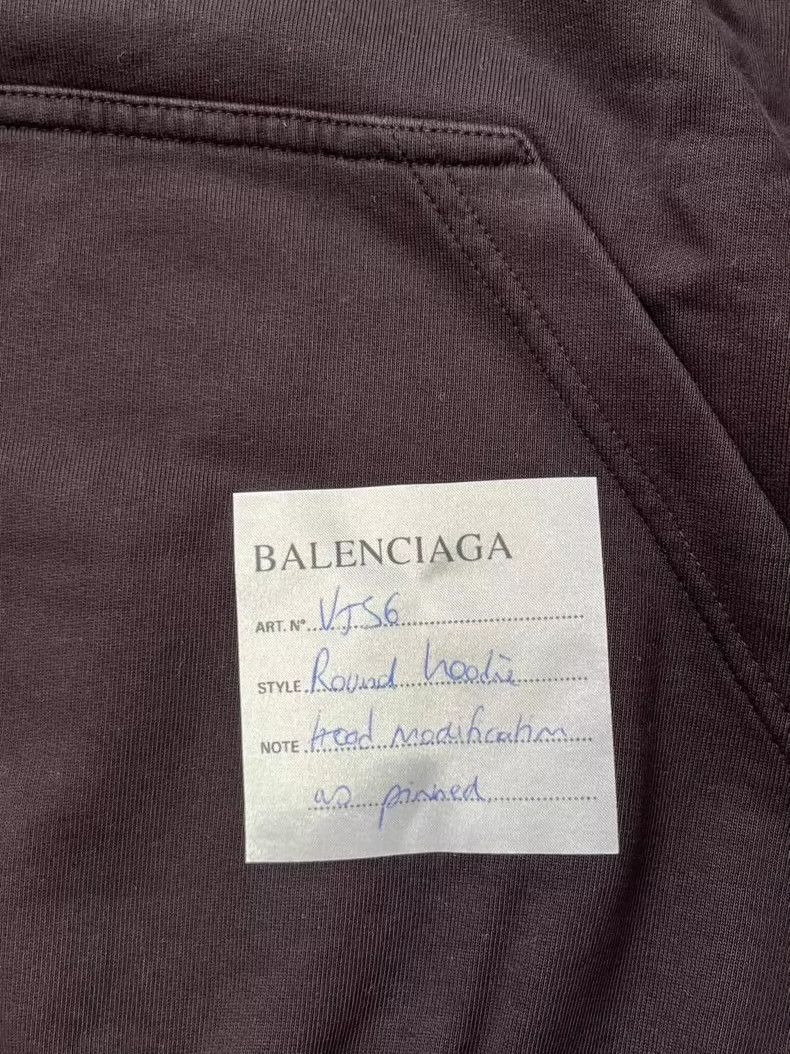 Balenciaga Balenciaga Solid Hooded Pullover Long Sleeve Sweater Size S / US 4 / IT 40 - 3 Thumbnail