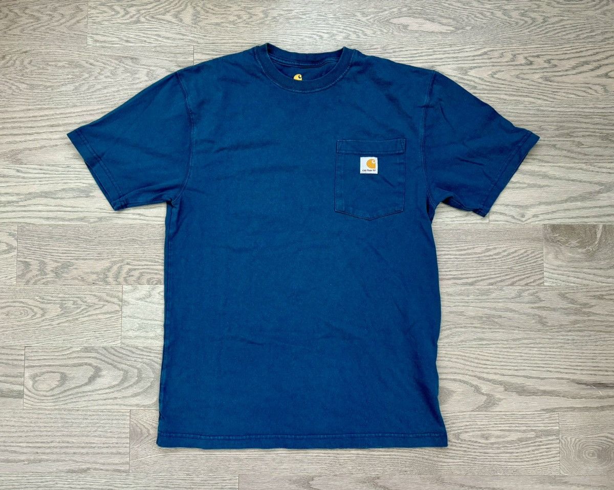Carhartt Carhartt Blue Pocket T-Shirt Size US S / EU 44-46 / 1 - 1 Thumbnail