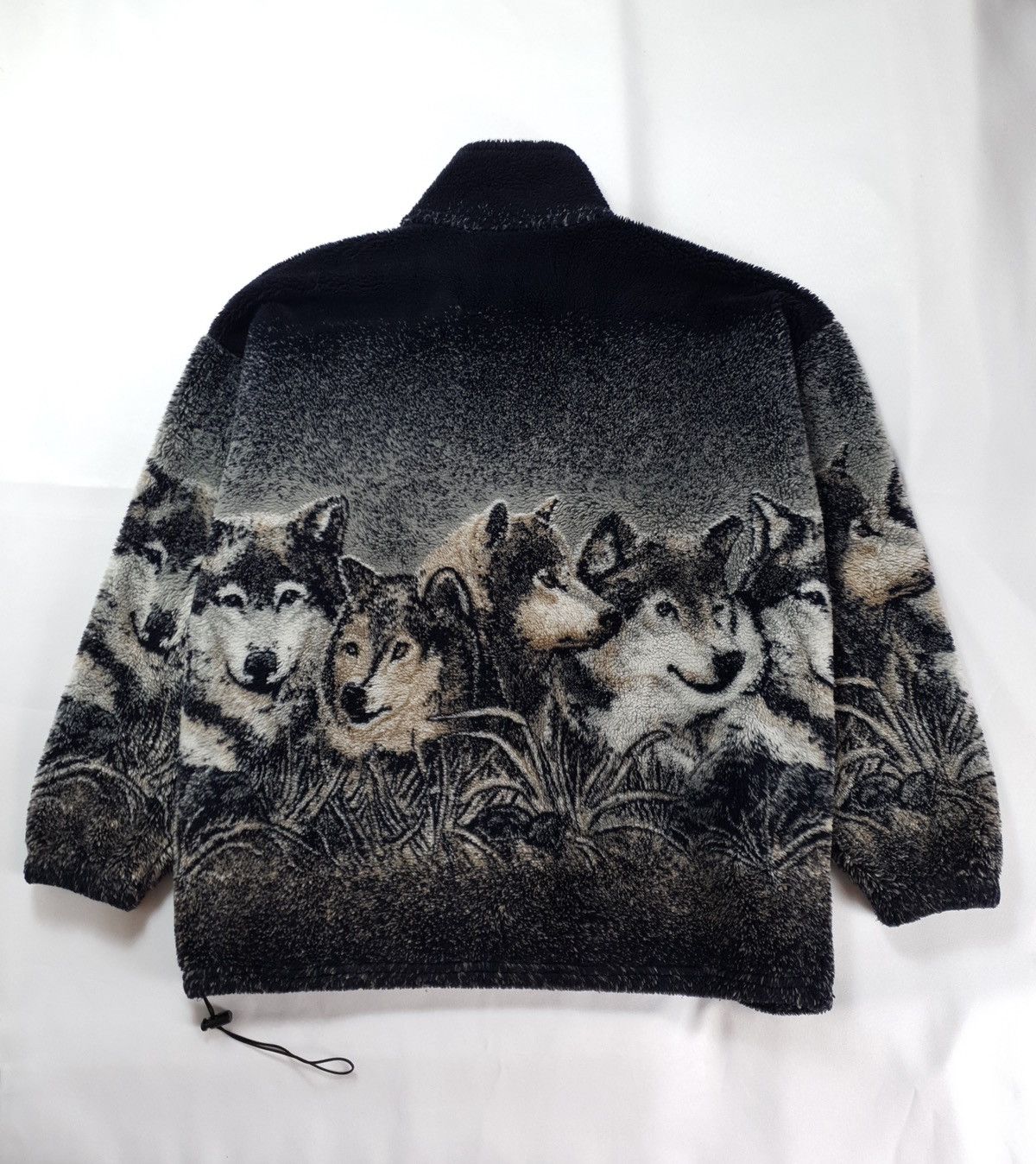 Vintage Cobblestone Canyon Made In USA Wolf Full Zip Fleece Jacket L Size US L / EU 52-54 / 3 - 9 Thumbnail