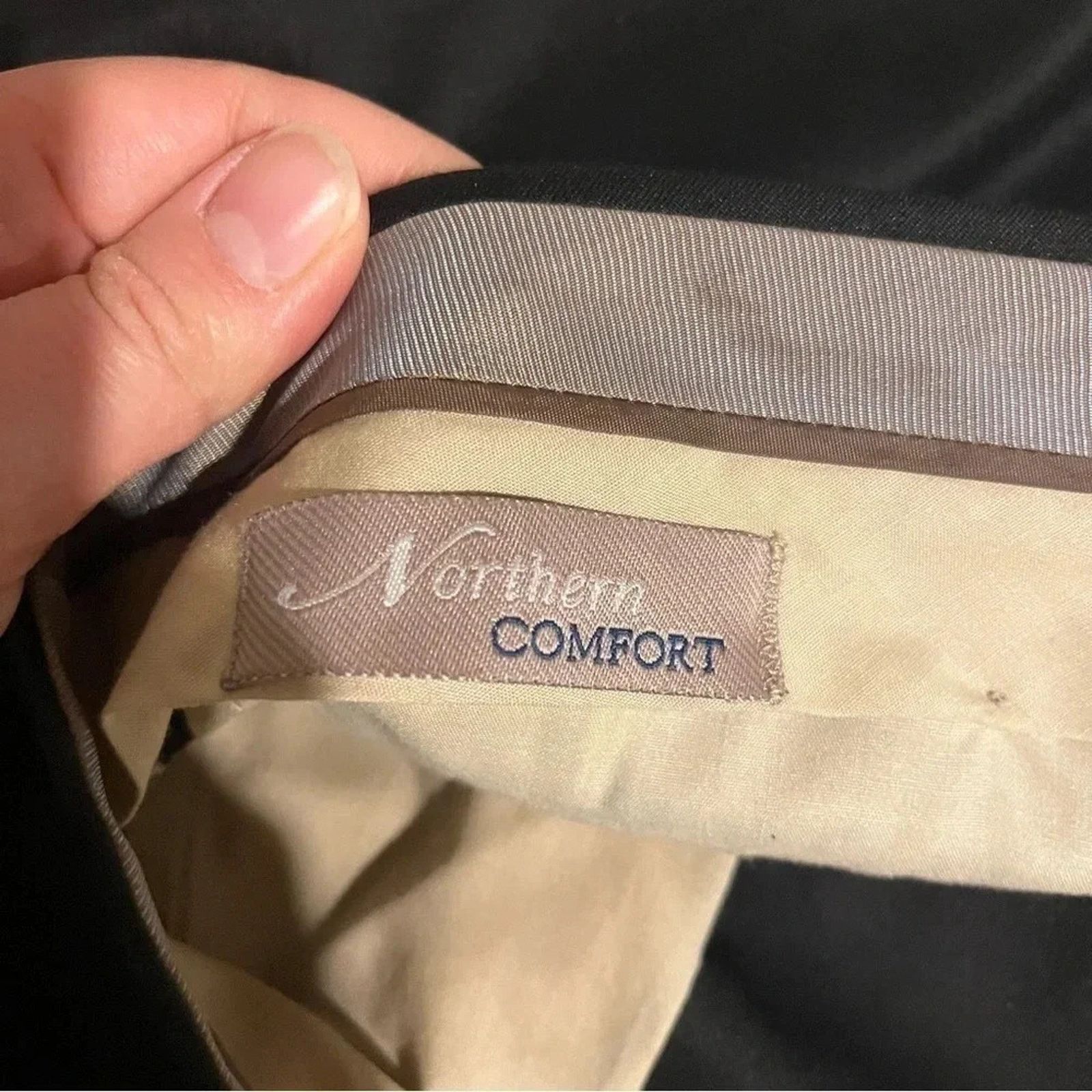 Other Mens Northern Comfort Black Dress Pants (Flat Front) 38x34 Size US 38 / EU 54 - 5 Thumbnail