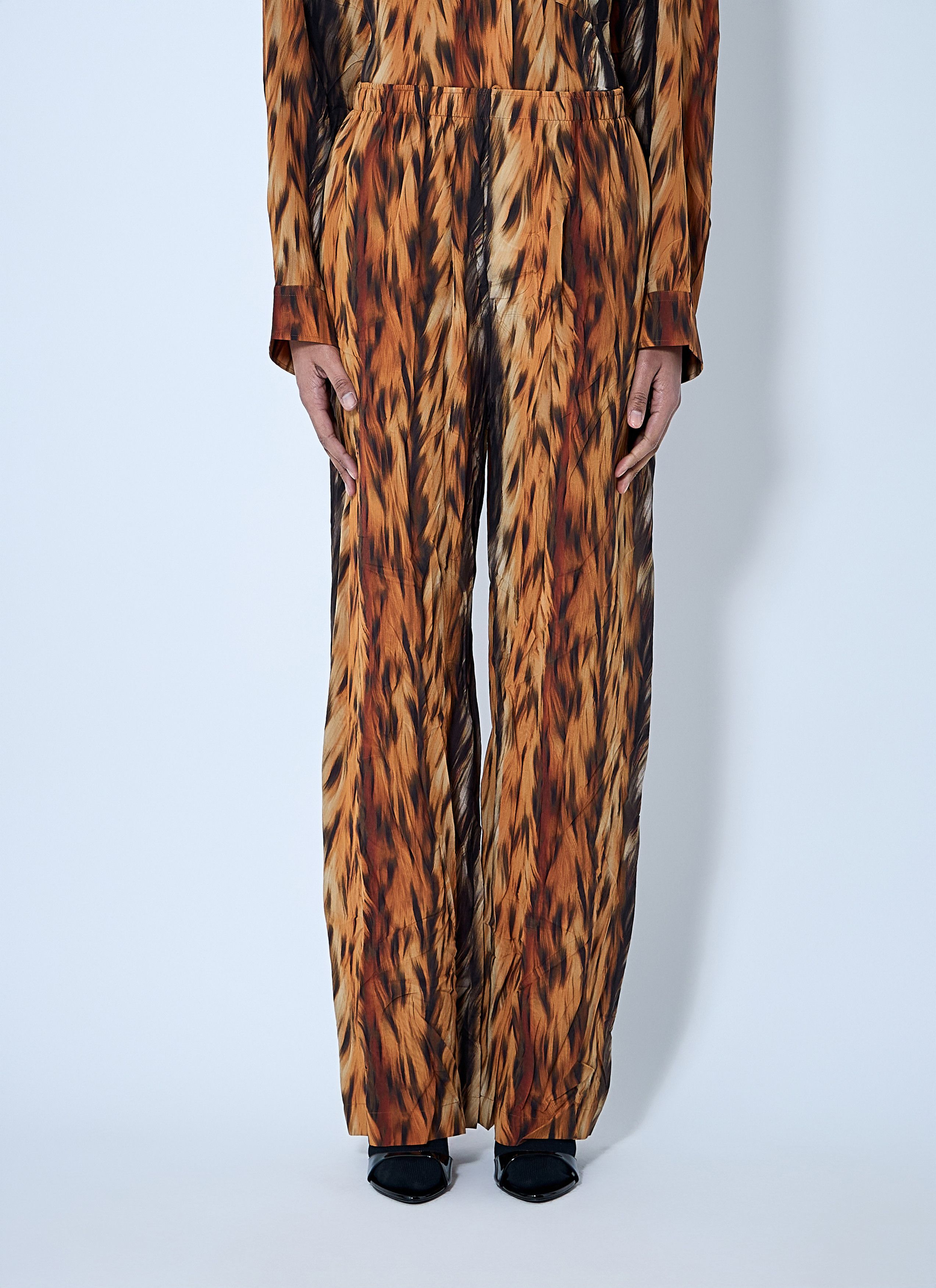 Balenciaga AI Croc Silk Pants Size 28" / US 6 / IT 42 - 1 Thumbnail