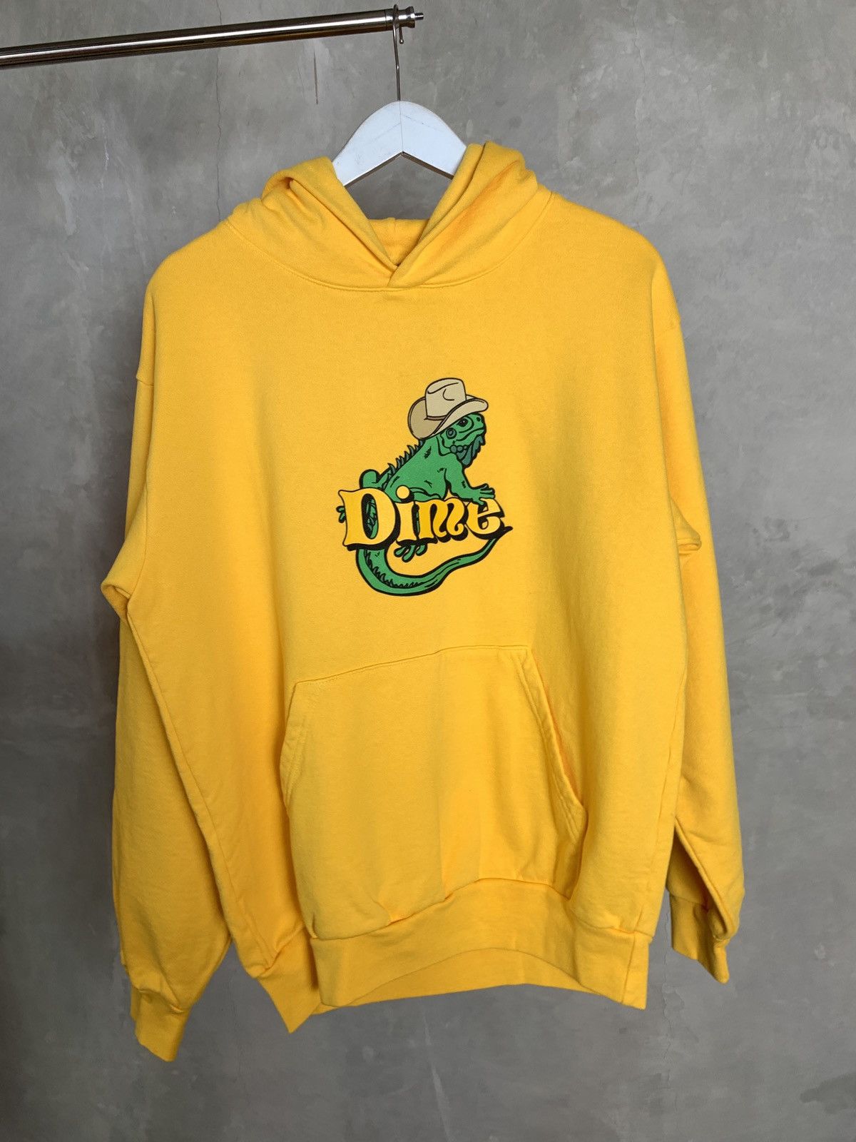 image of Ds 2018 Dime Shadowblade Hoodie in Yellow, Men's (Size Medium)