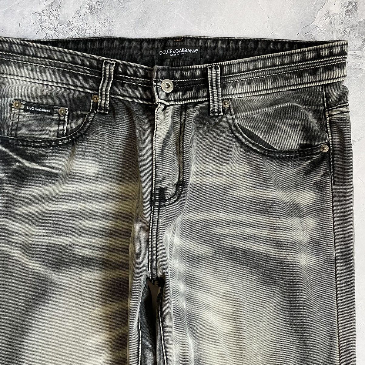 Dolce & Gabbana × Vintage Dolce Gabbana Vintage Jeans Printed Pants Distressed Size US 36 / EU 52 - 5 Thumbnail