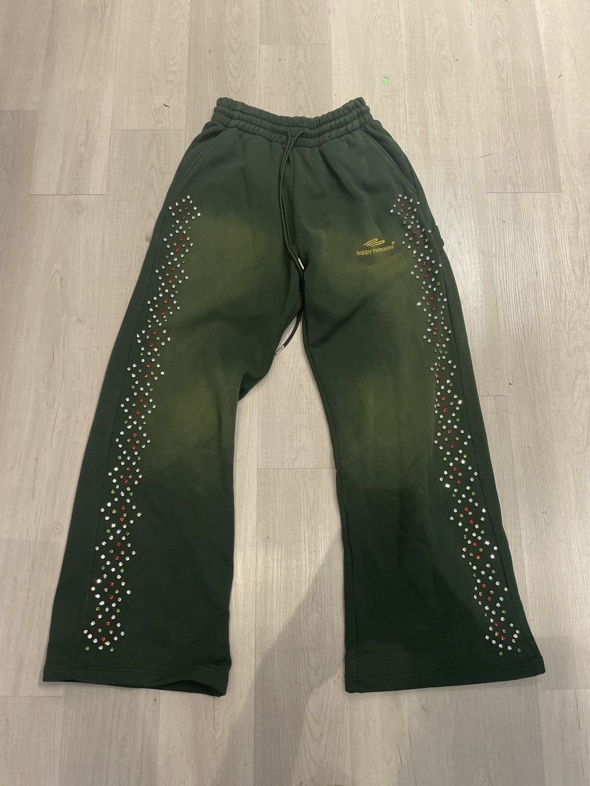 HMDD HMDD Studded Sweat Pant Green L Size US 34 / EU 50 - 1 Thumbnail