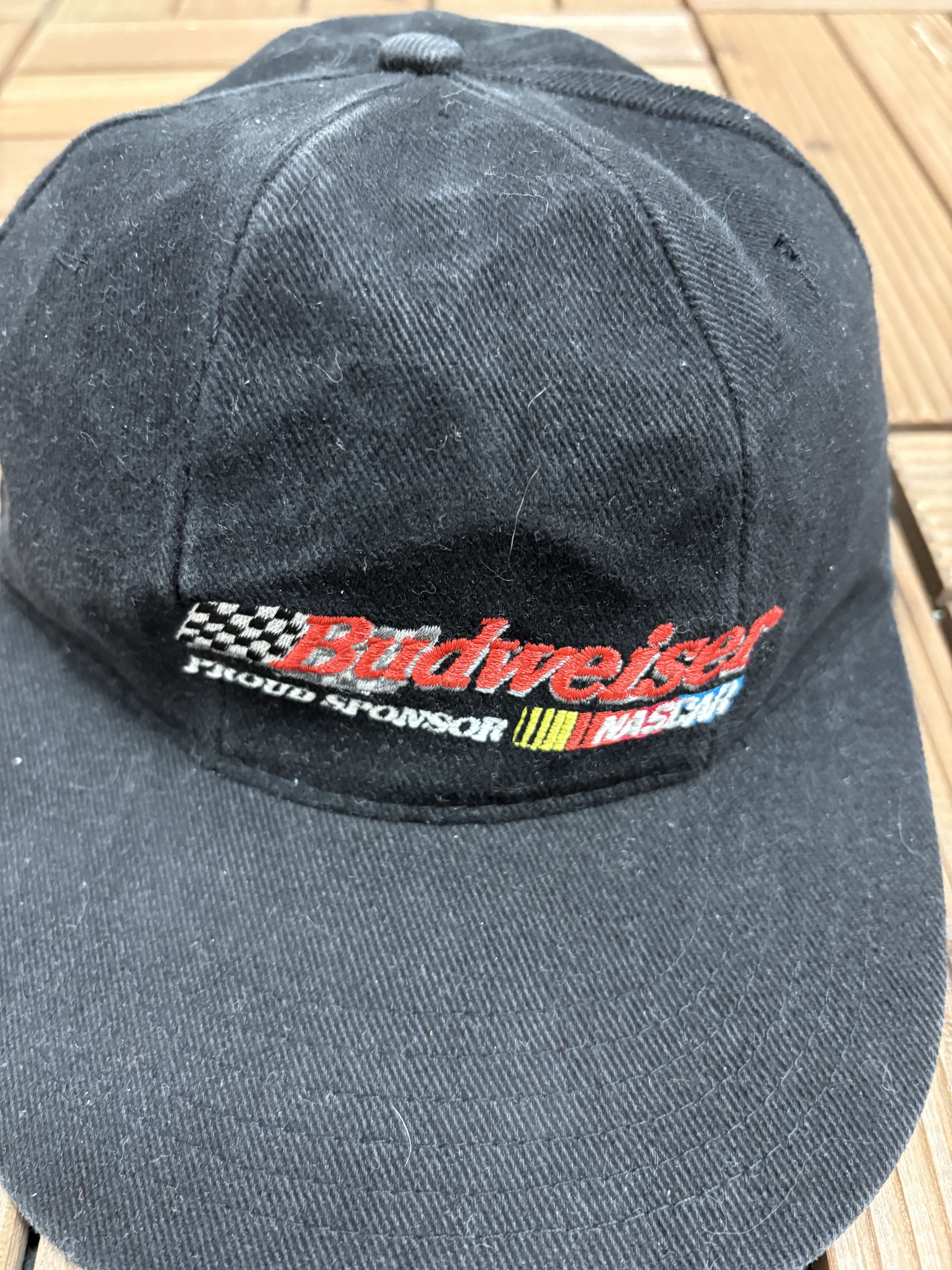 Vintage Budweiser Proud Sponsor of NASCAR Vintage Black Hat Size ONE SIZE - 3 Thumbnail