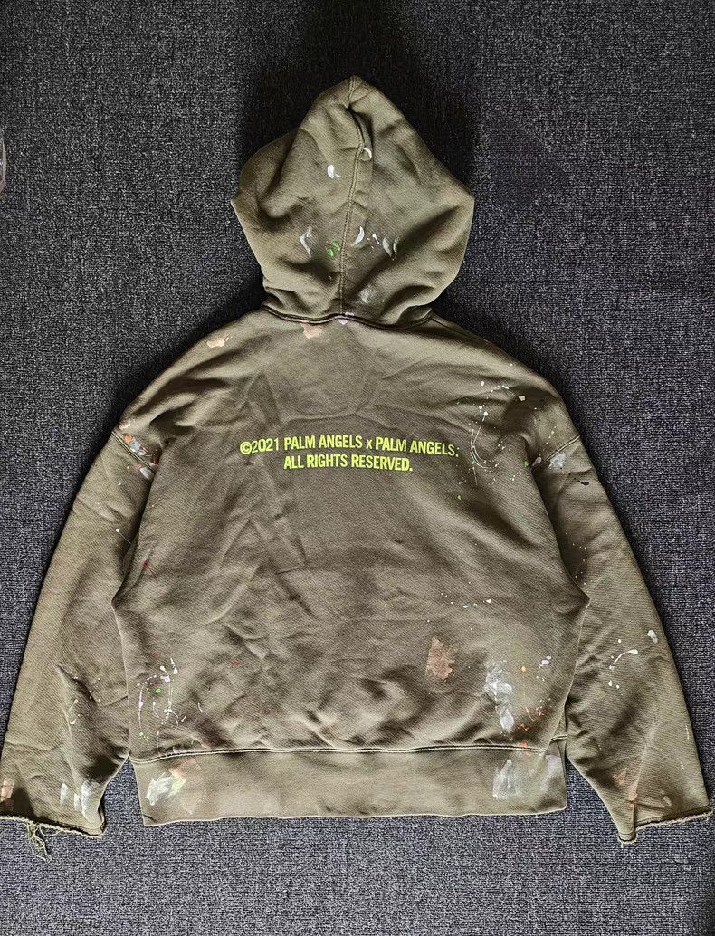 Palm Angels Palm Angels Olive Green Hoodie Size US S / EU 44-46 / 1 - 4 Thumbnail