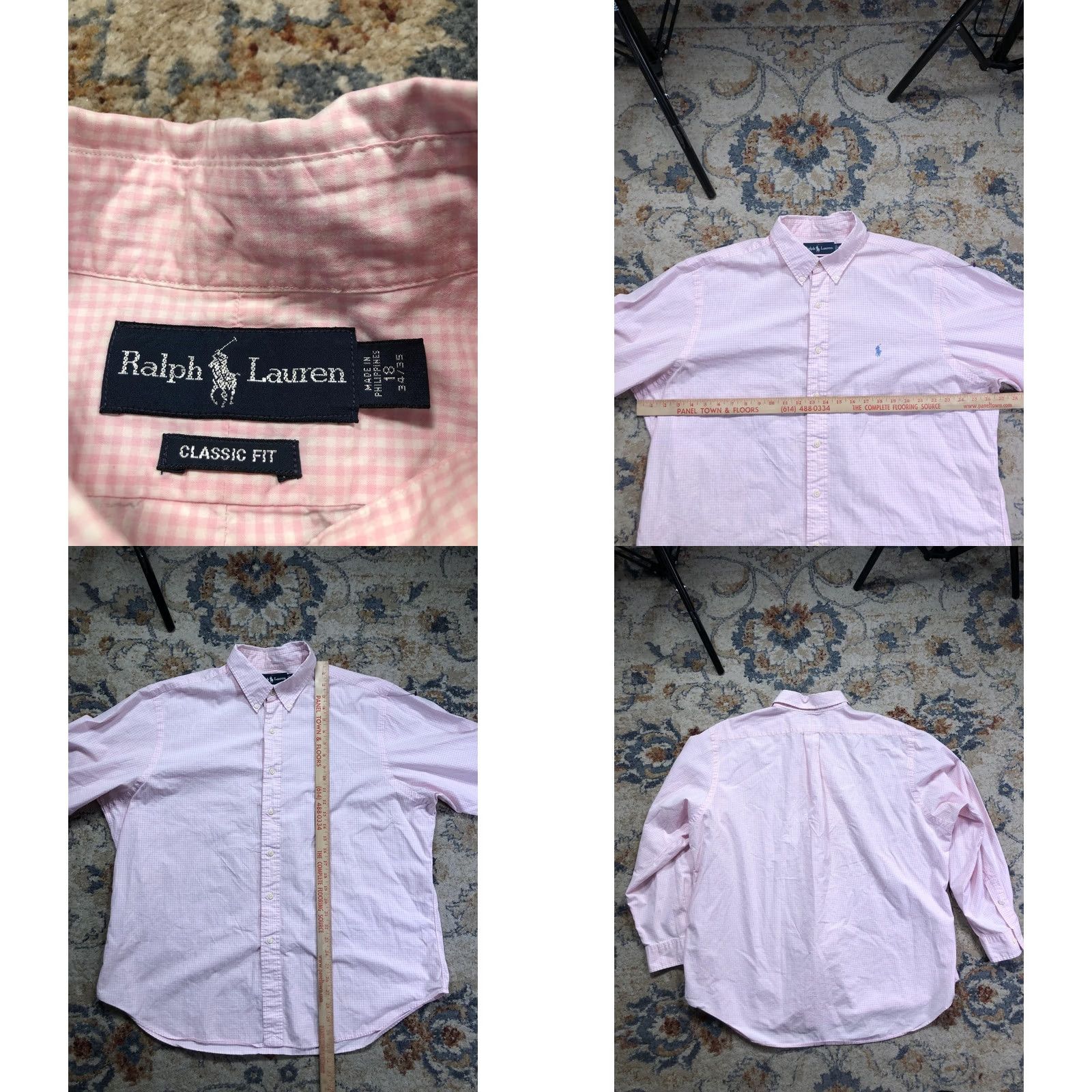 Ralph Lauren Ralph Lauren Shirt Mens 2XL Pink Check Button-Down Long Sleeve Pony Logo Casual Size US XXL / EU 58 / 5 - 8 Thumbnail