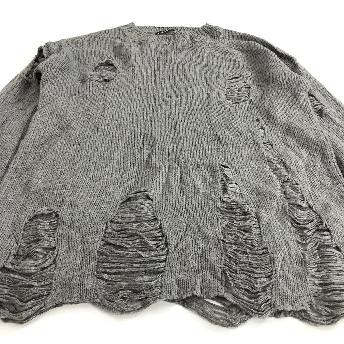 If Six Was Nine × Japanese Brand × Le Grande Bleu (L.G.B.) 2000s Tie Card Log Destroyer Grunge Lgb Punk Style Knitted Size US M / EU 48-50 / 2 - 3 Thumbnail