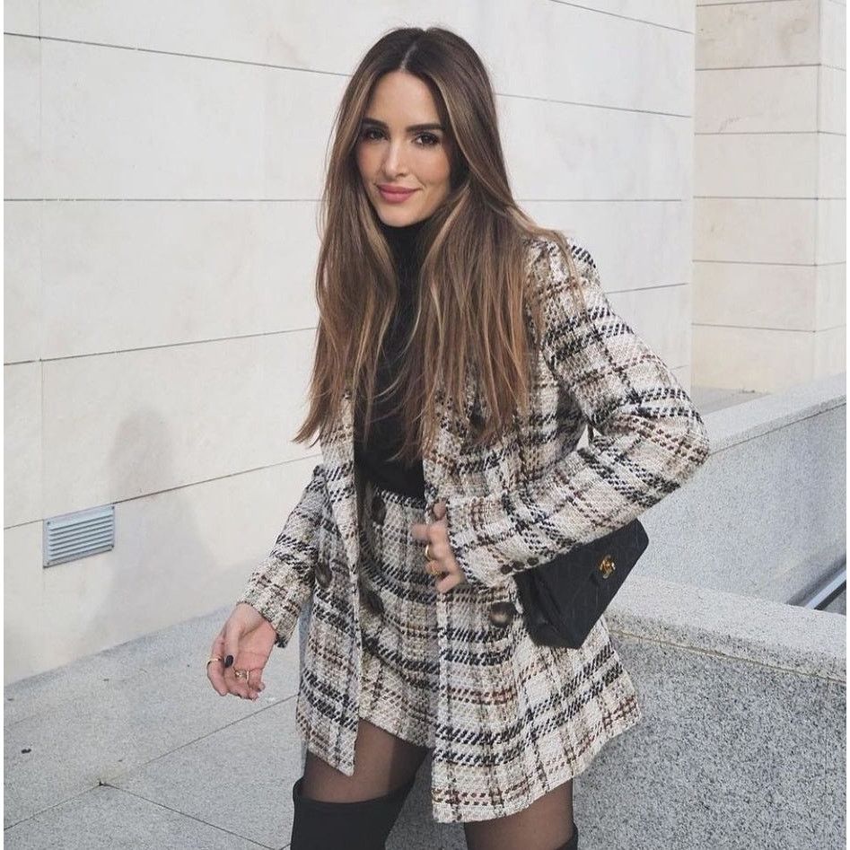 Zara ZARA Wool-Blend Double Breasted Plaid Blazer NWT Size L / US 10 / IT 46 - 11 Thumbnail