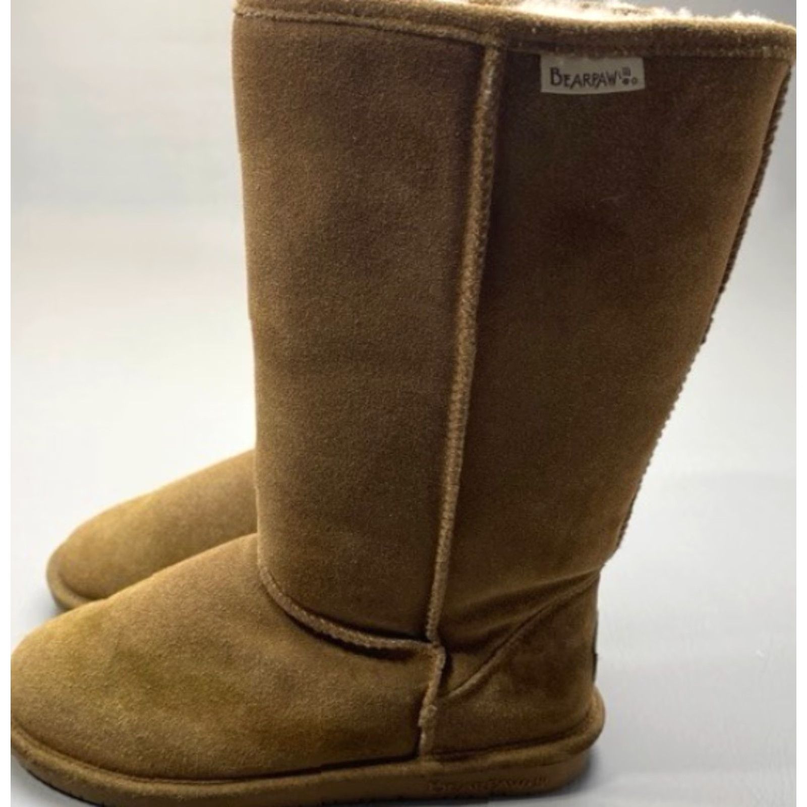 Vintage Bear paw Emma Tall Suede Leather Boot Women 9 Brown Granolagirl Western Bohemian Size US 9 / IT 39 - 3 Thumbnail